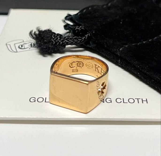 CHROME HEARTS クロムハーツ 22K ケイトハドソン シガー バンド リング