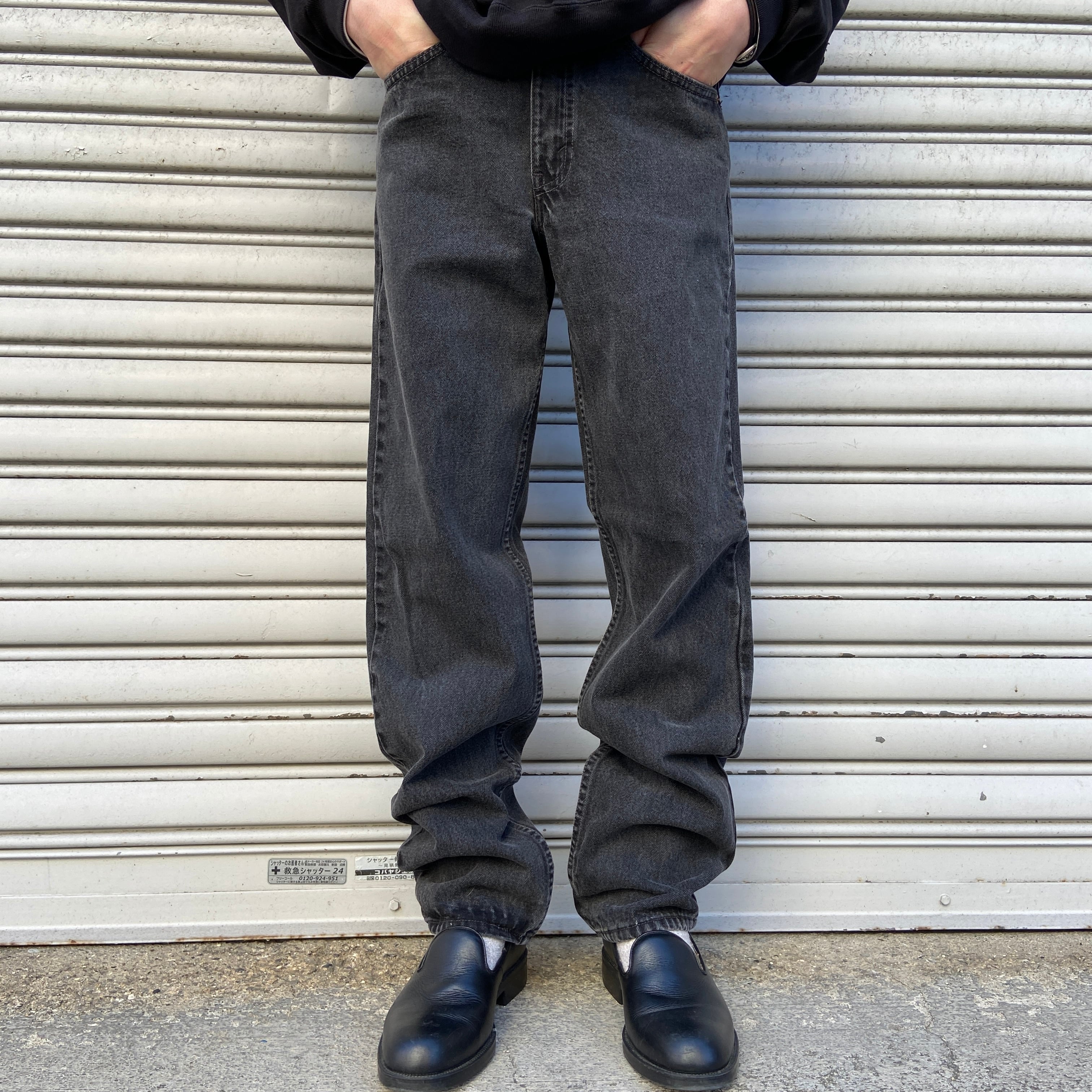 90s USA製 Levi's 550 ブラックデニムパンツ W31L32 | 古着屋 Uan