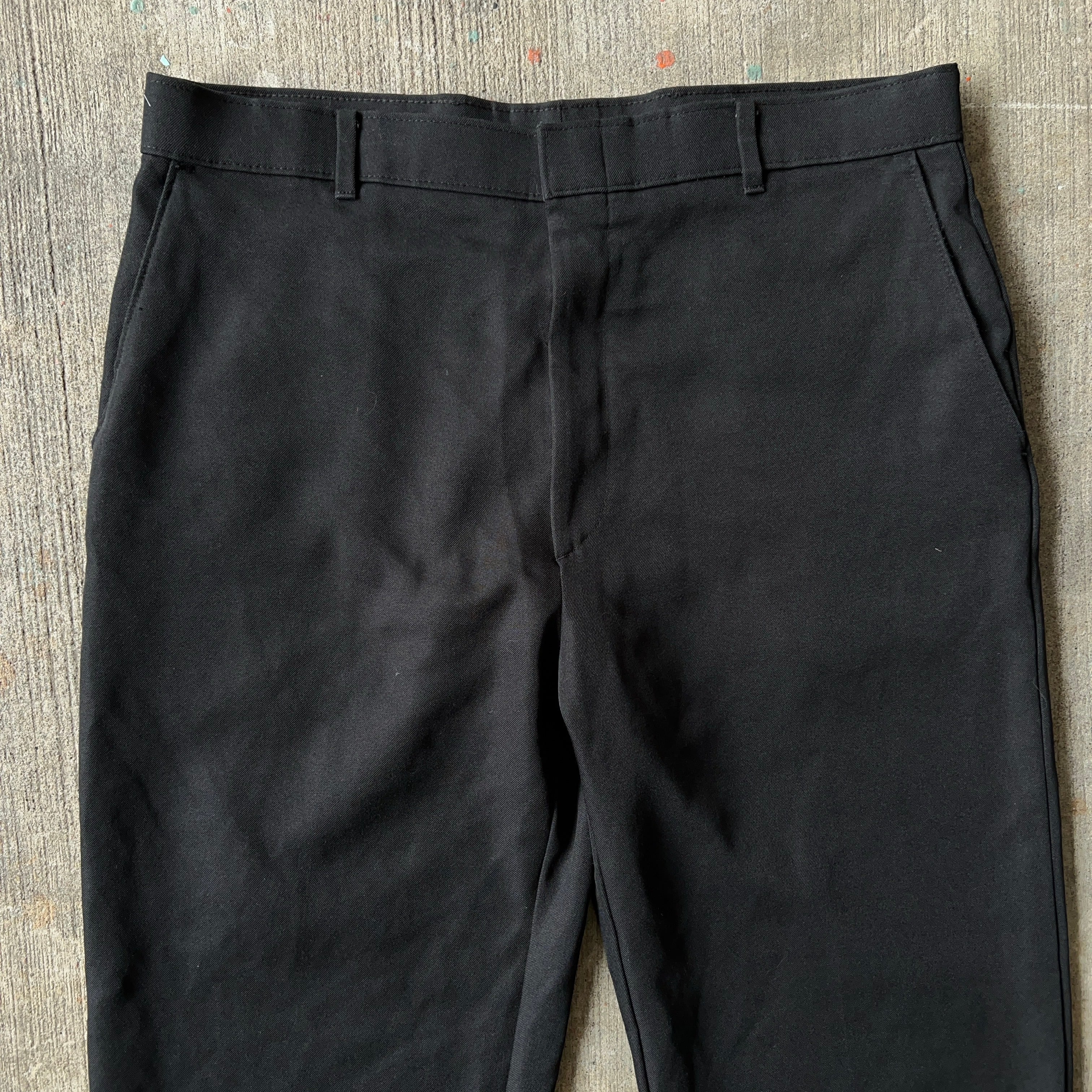 90's LEVI'S ACTION SLACKS Slacks Black USA製 W36 L30 90年代