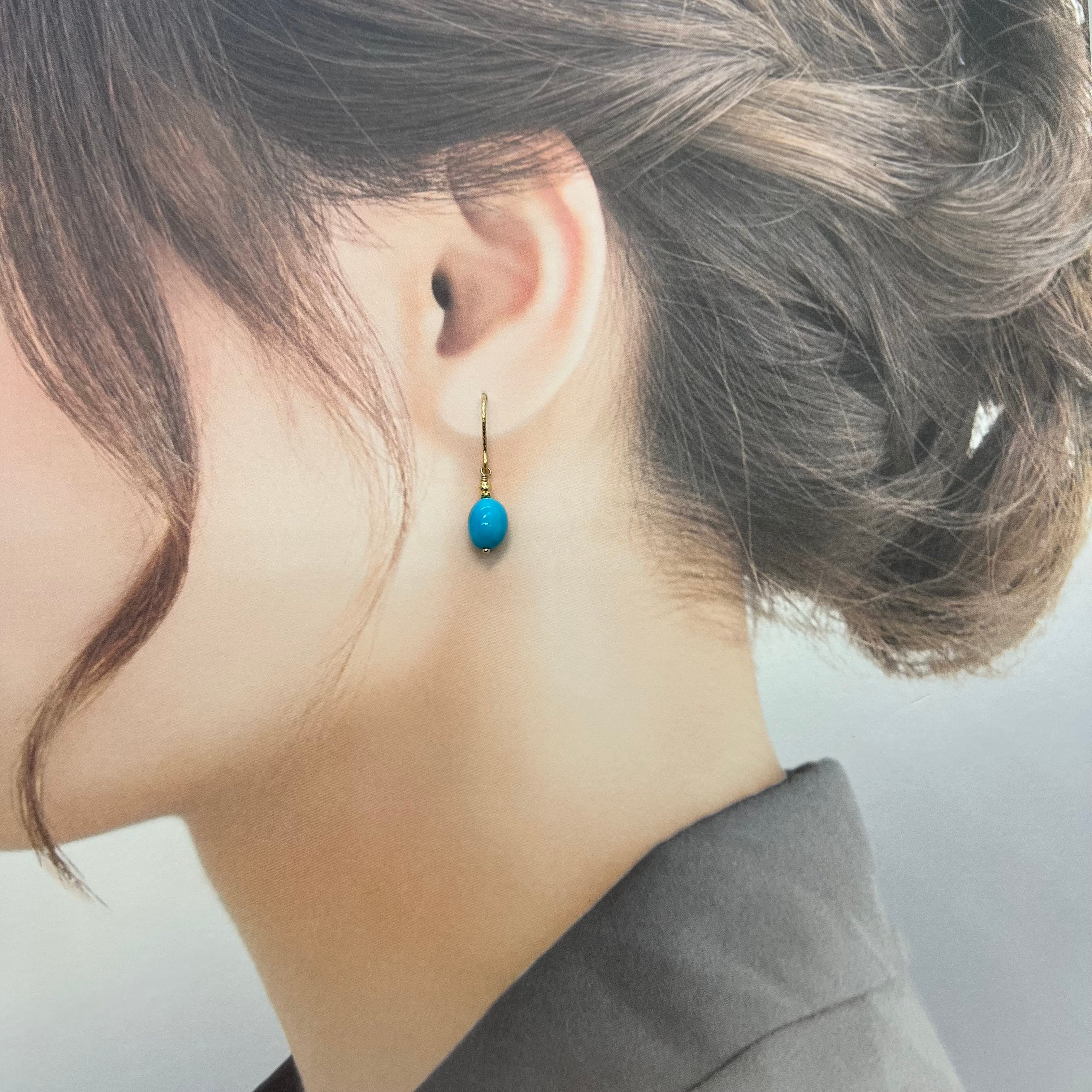 スリーピングビューティ✴︎ターコイズピアス【High line