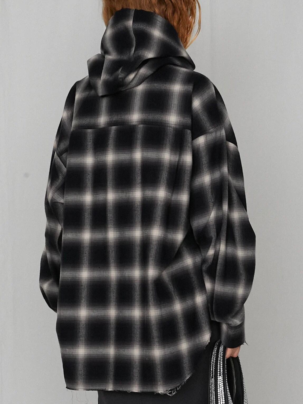 25SS】PRANK PROJECT プランクプロジェクト / Hooded Check Shirt