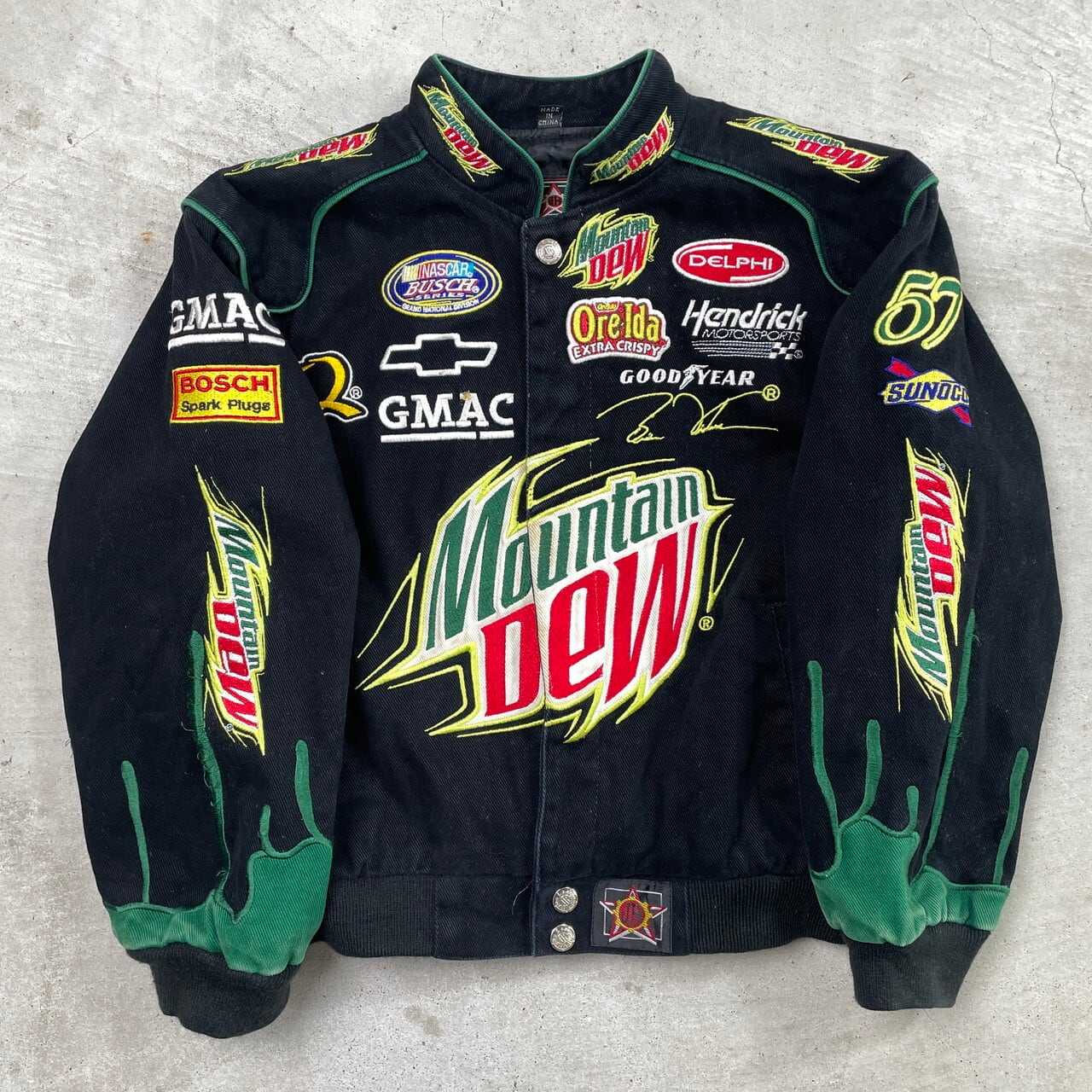 kids】JH DESIGN Mountain Dew ジェフハミルトン 刺繍 レーシング