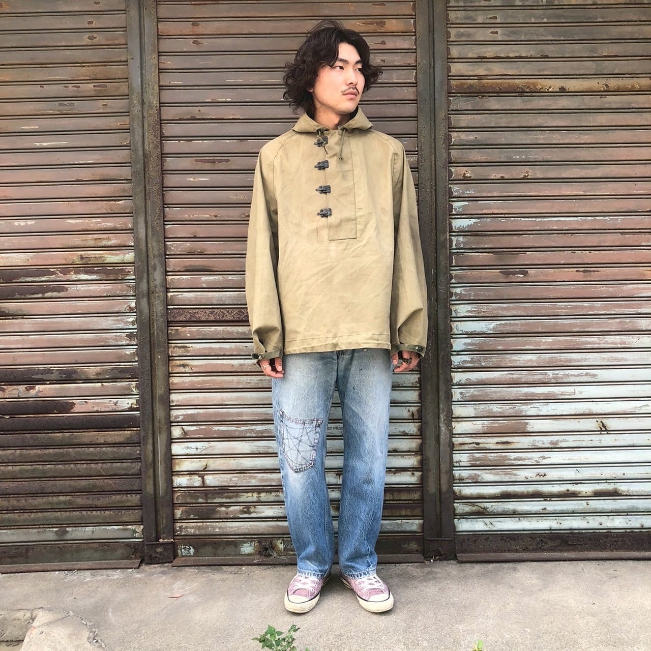良品 初期 40s 米軍 実物 USNavy N-2 WET WEATHER PARKA フック