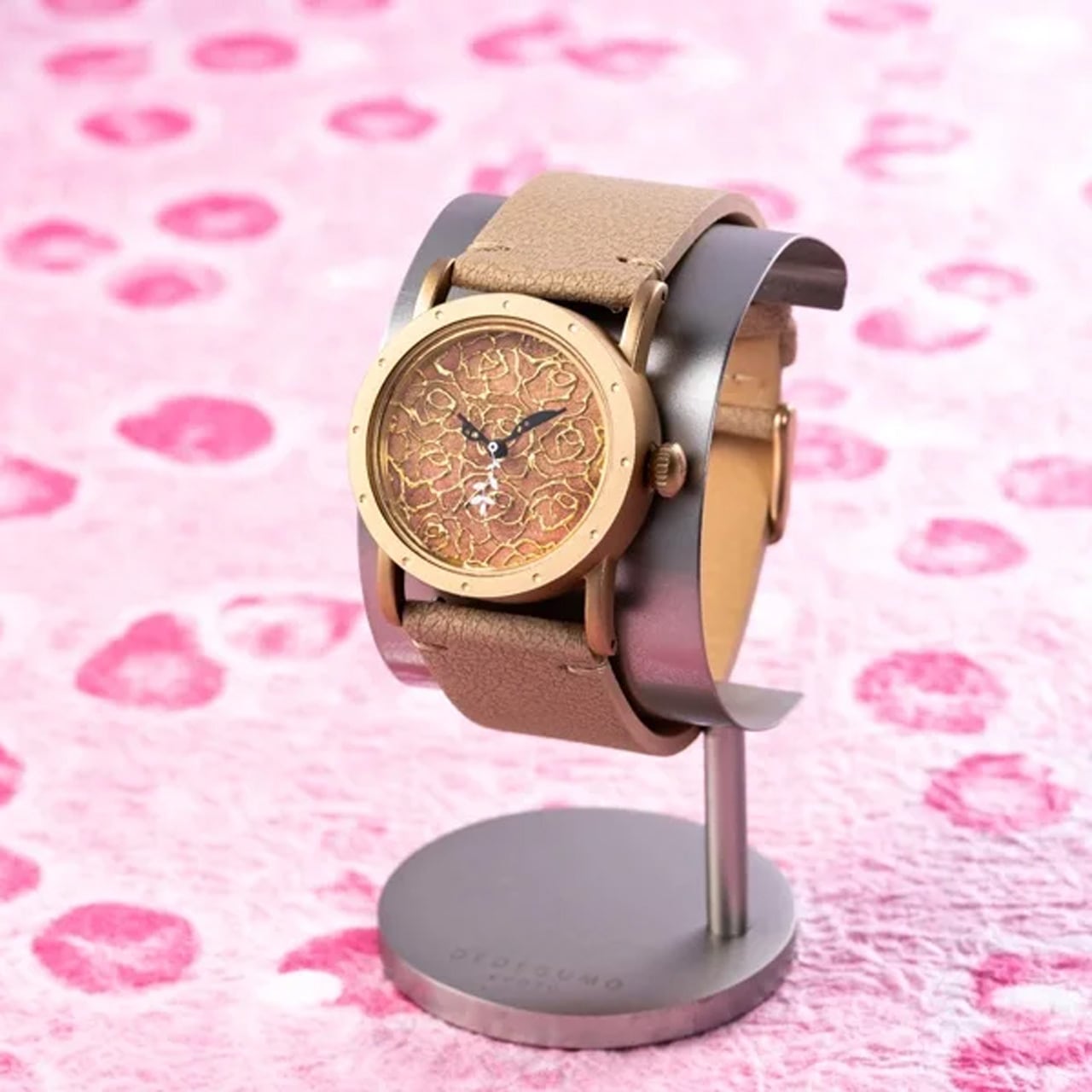 Vintage Rose】 上田奈津子×デデグモ コラボレーションウォッチ 金彩