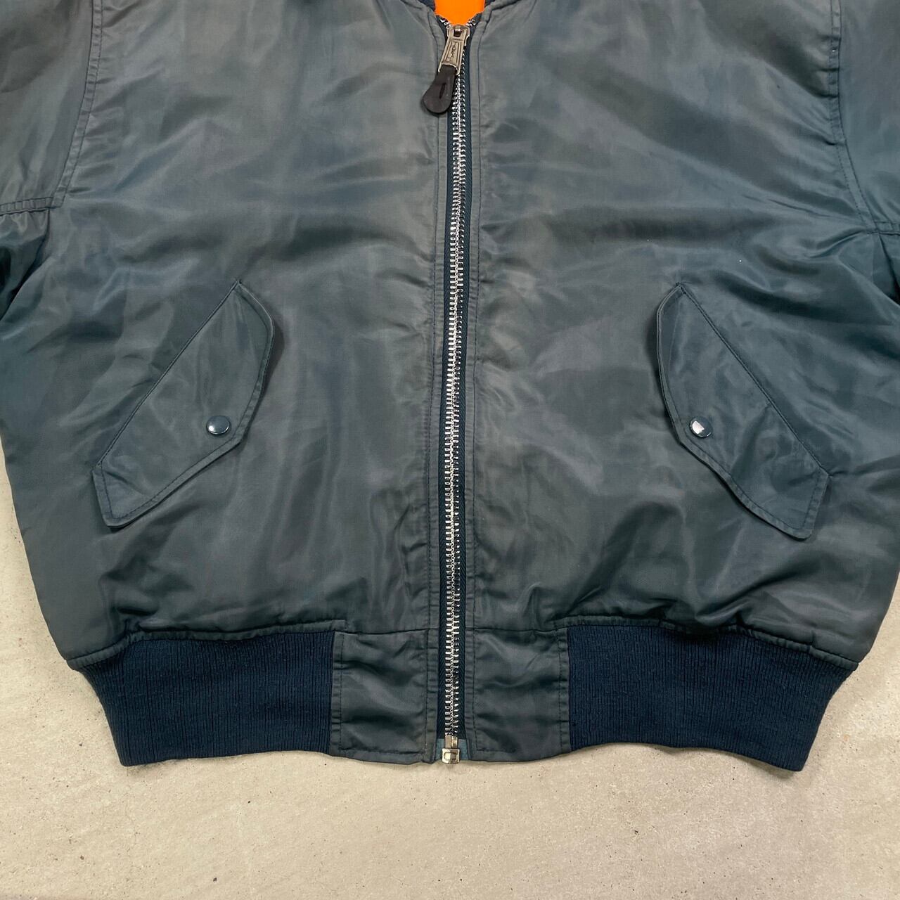 ヴィンテージ MA-1タイプ ミリタリー フライトジャケット メンズL相当