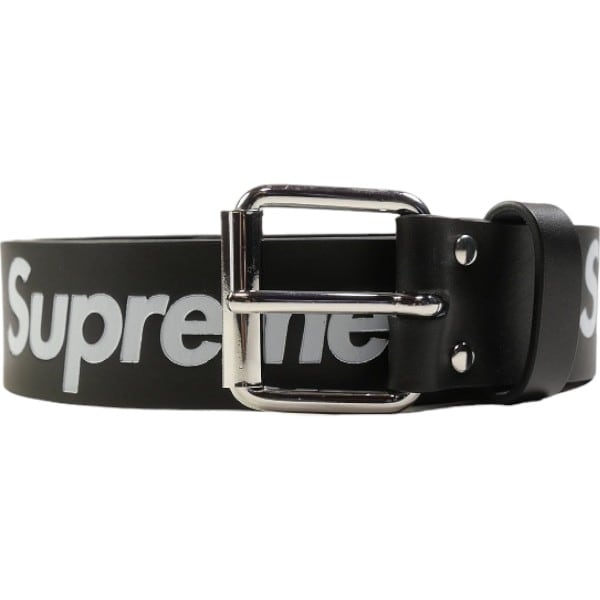 Size【L】 SUPREME シュプリーム 24SS Repeat Leather Belt Black