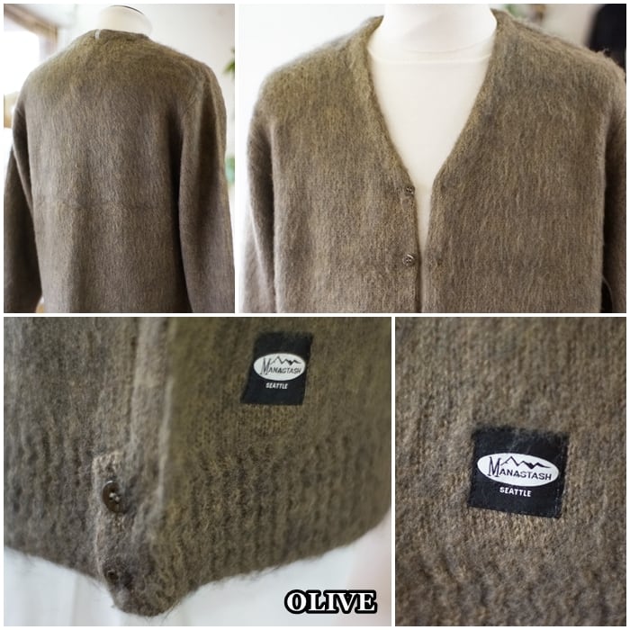 マナスタッシュ MANASTASH ふんわりモヘア カーディガン 792-3241003