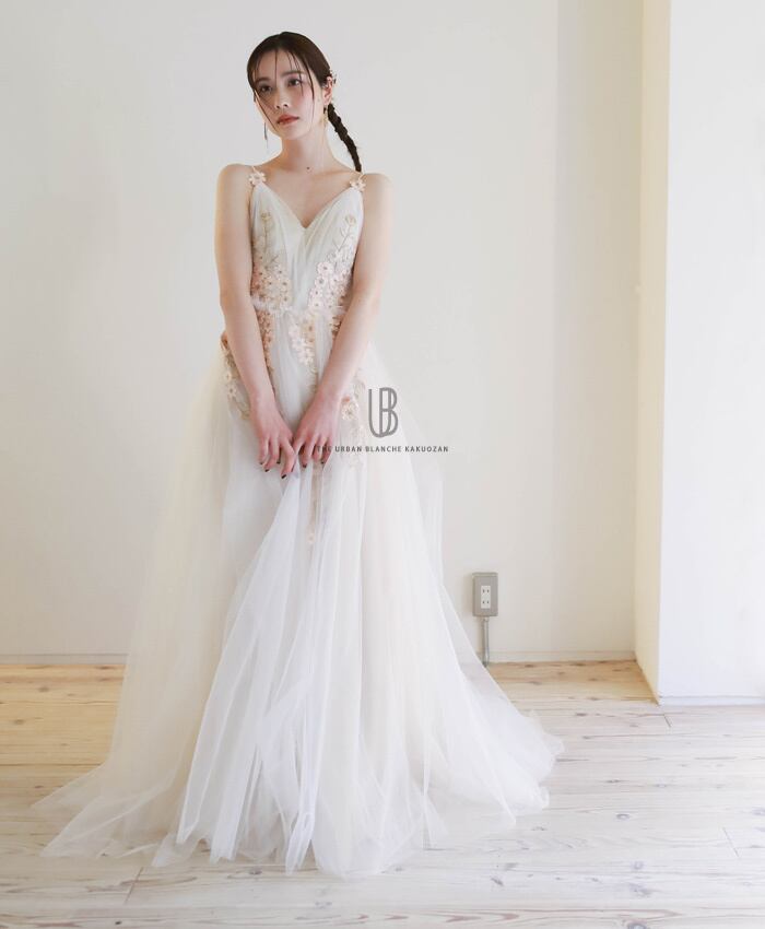 THE URBAN BLANCHE ORIGINAL 】【WEB 限定】 キャミドレス 花 刺繍