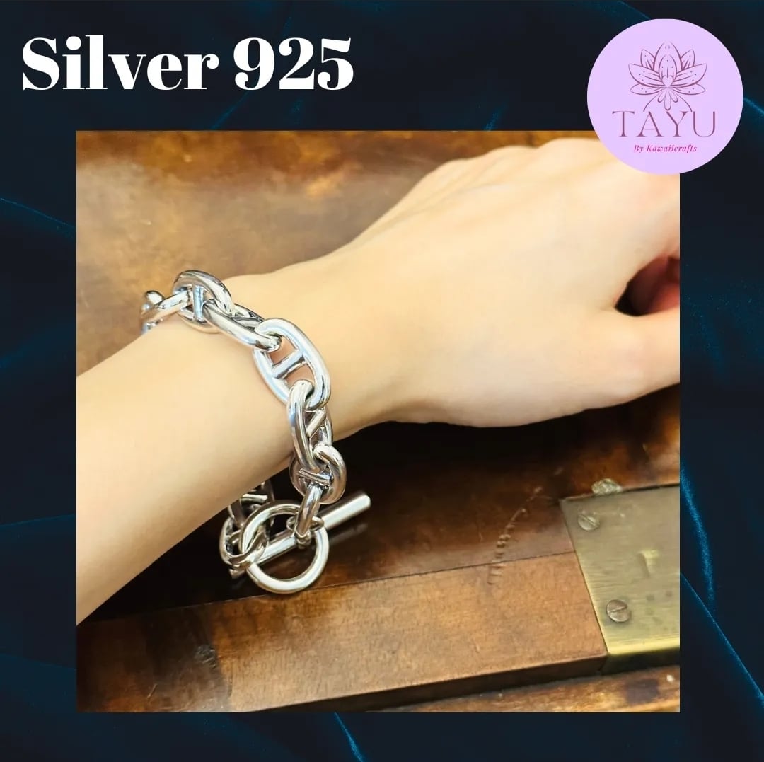 大人気新品】シルバー925 アンカーチェーン 特大GMサイズ14連