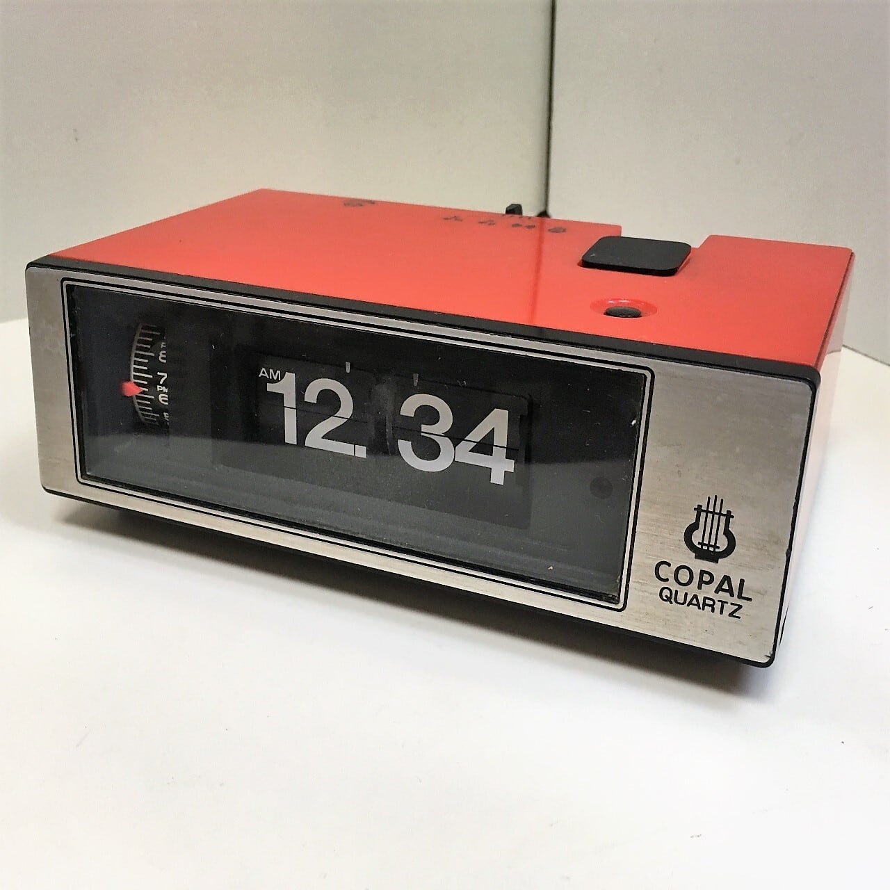 COPAL パタパタ時計 LP248 昭和レトロ ヤマブキ色 50/60Hz COPAL
