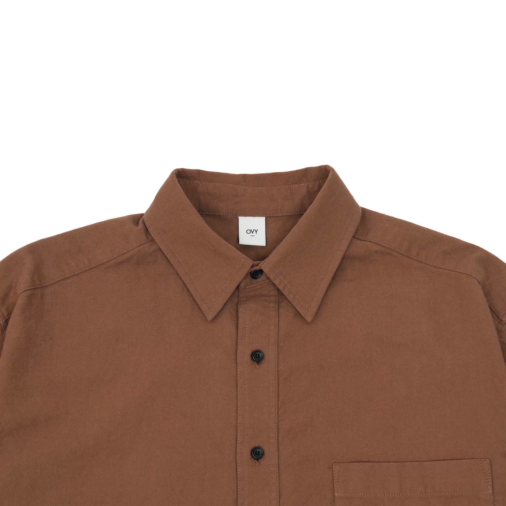 Soft Flannel Wide Shirts (brown) | OVY