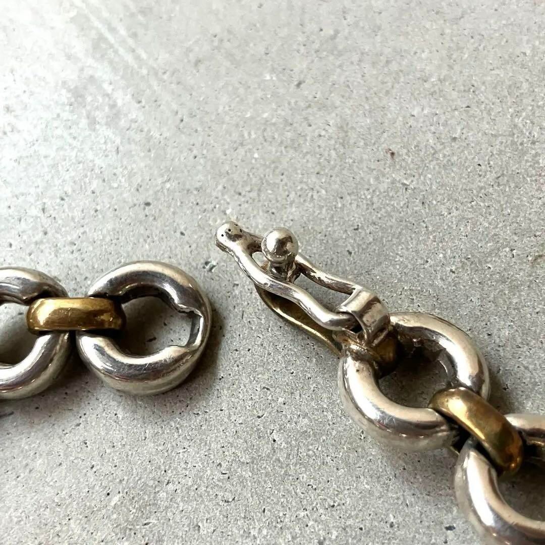 メキシコ製 MEXICO VINTAGE チェーンブレスレット 925×真鍮 | unune