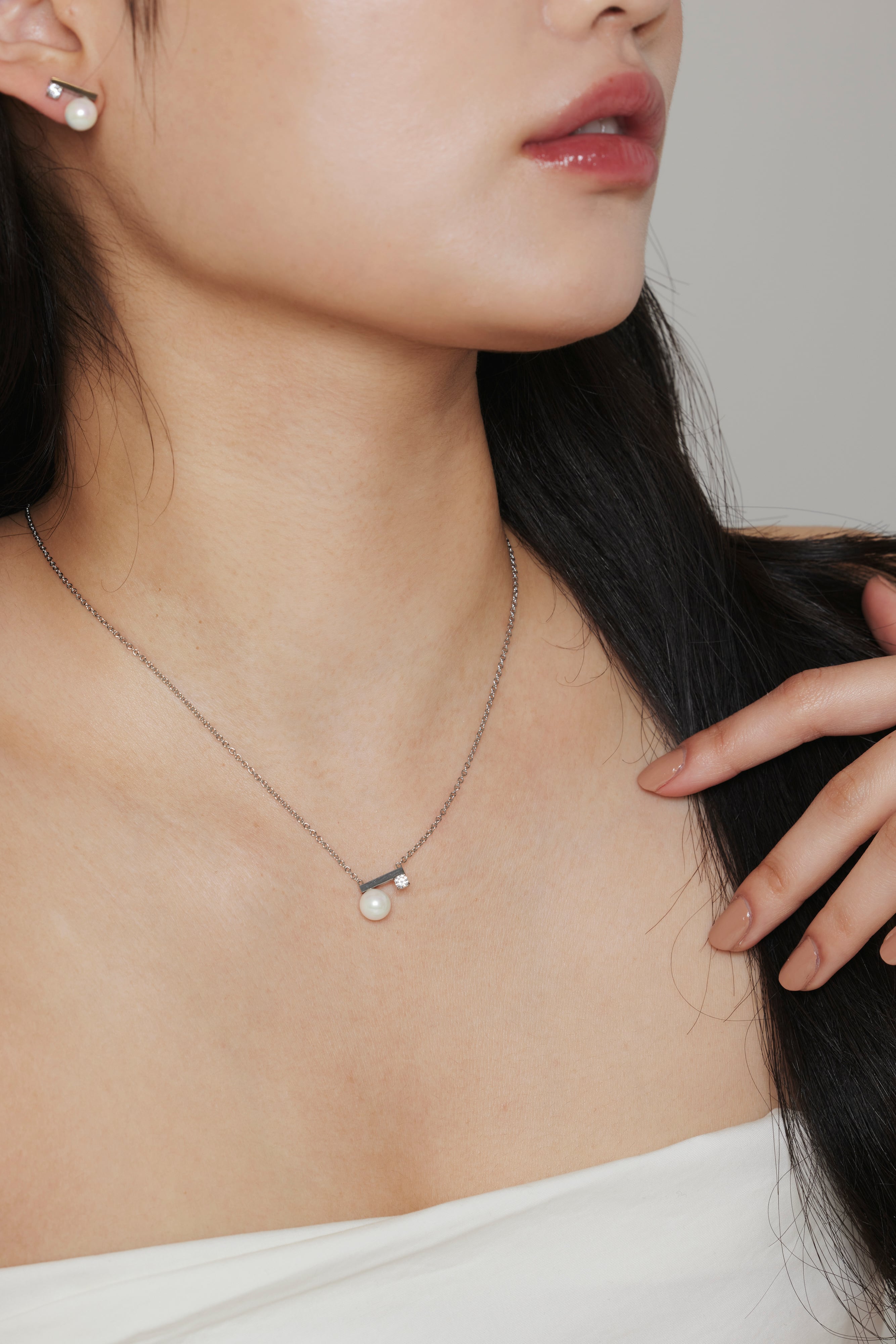 パール ジルコニア ネックレス MN733 | emu