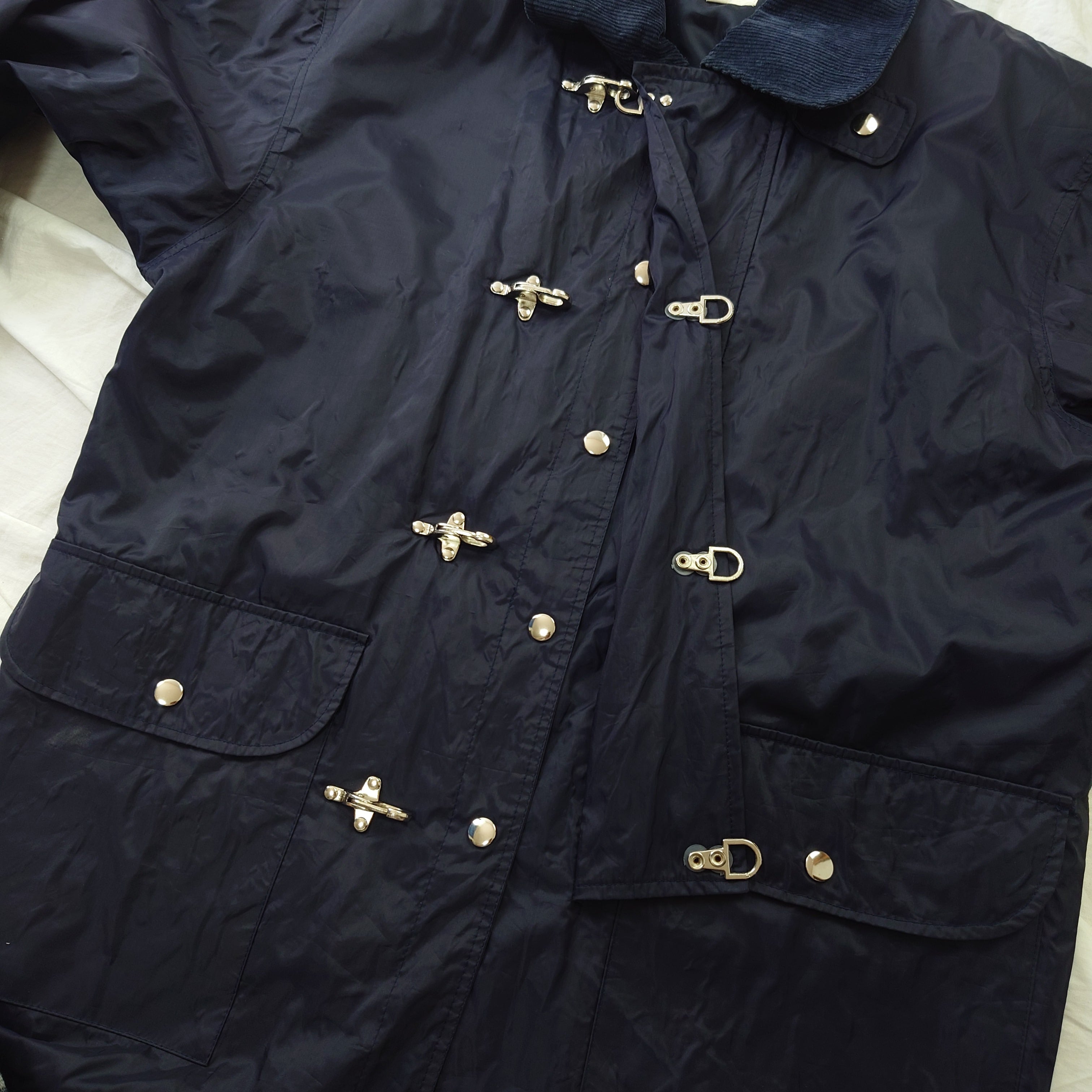 雰囲気抜群】ファイヤーマンジャケット コート ネイビー コーデュロイ