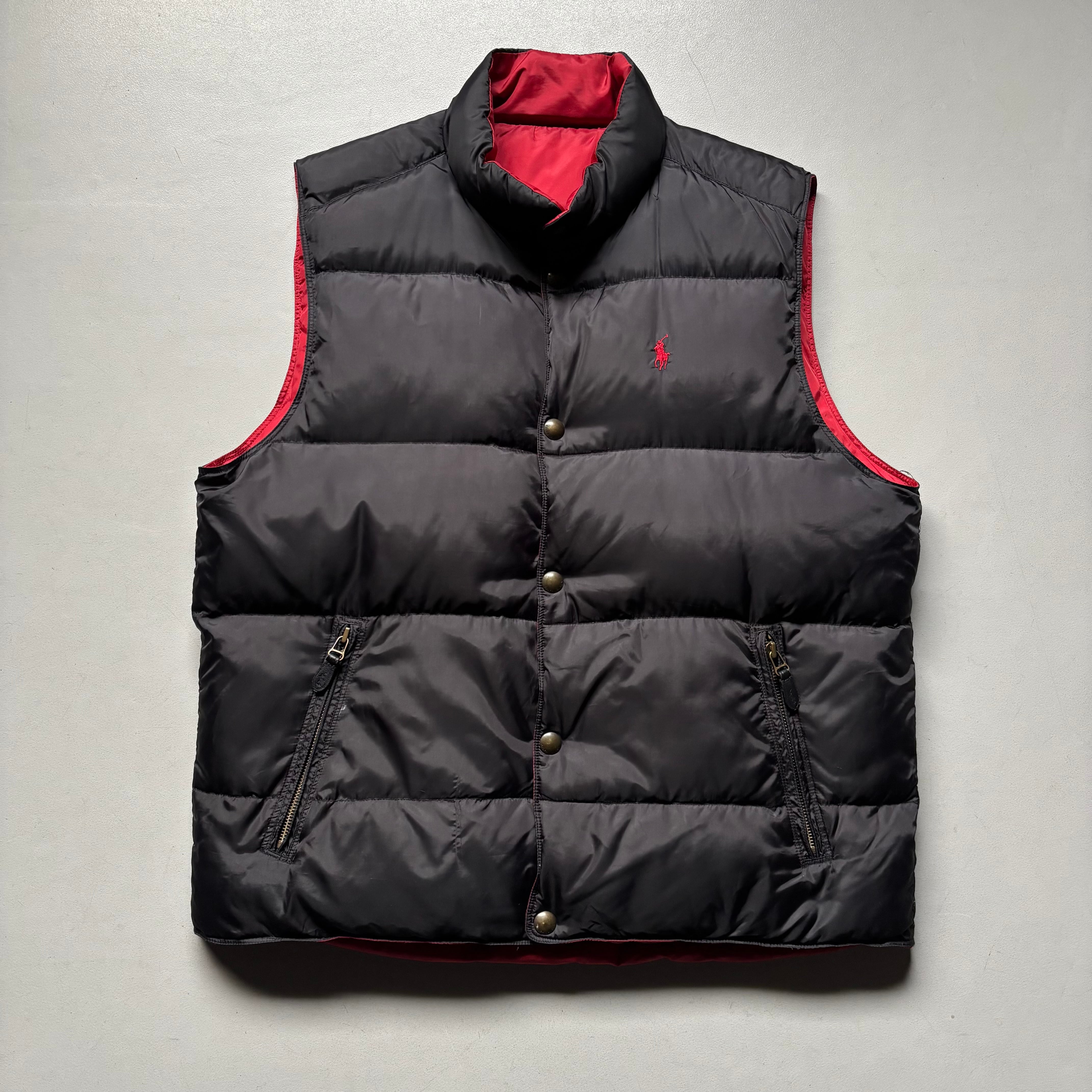 polo Ralph Lauren reversible down vest “size L” ポロラルフローレン