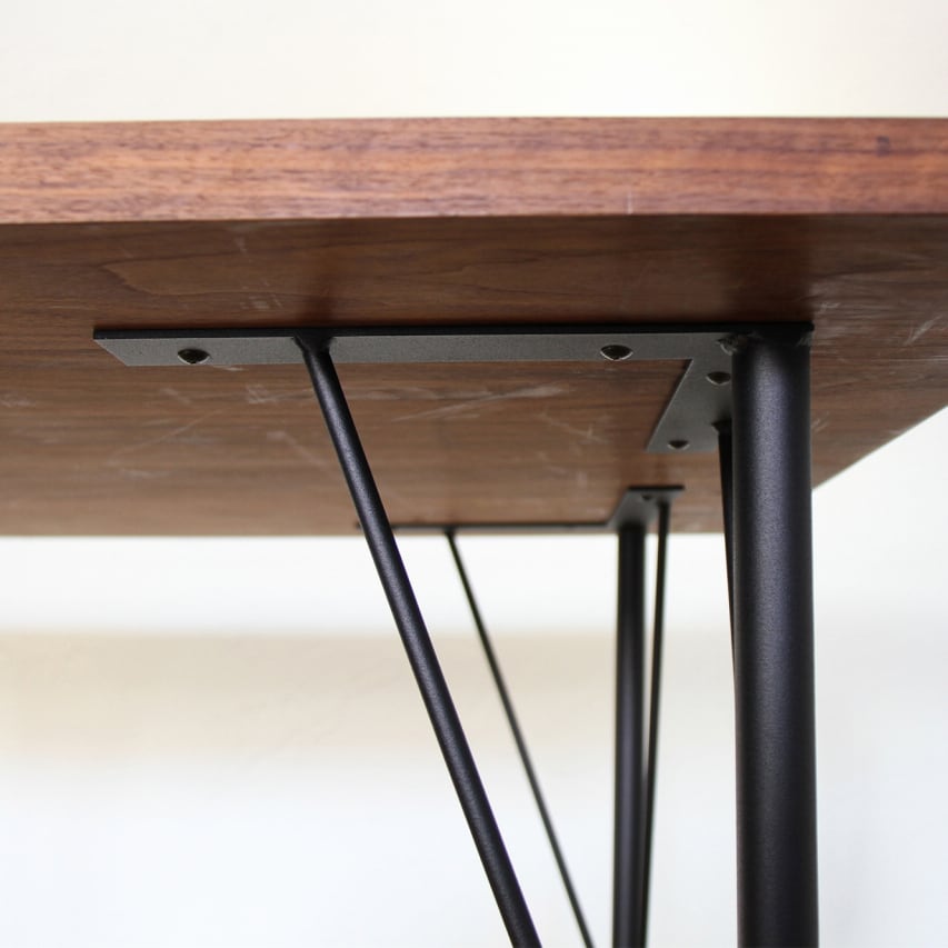 高さオーダー対応 鉄脚11【TAS-11】テーブル用鉄脚 サンドブラック