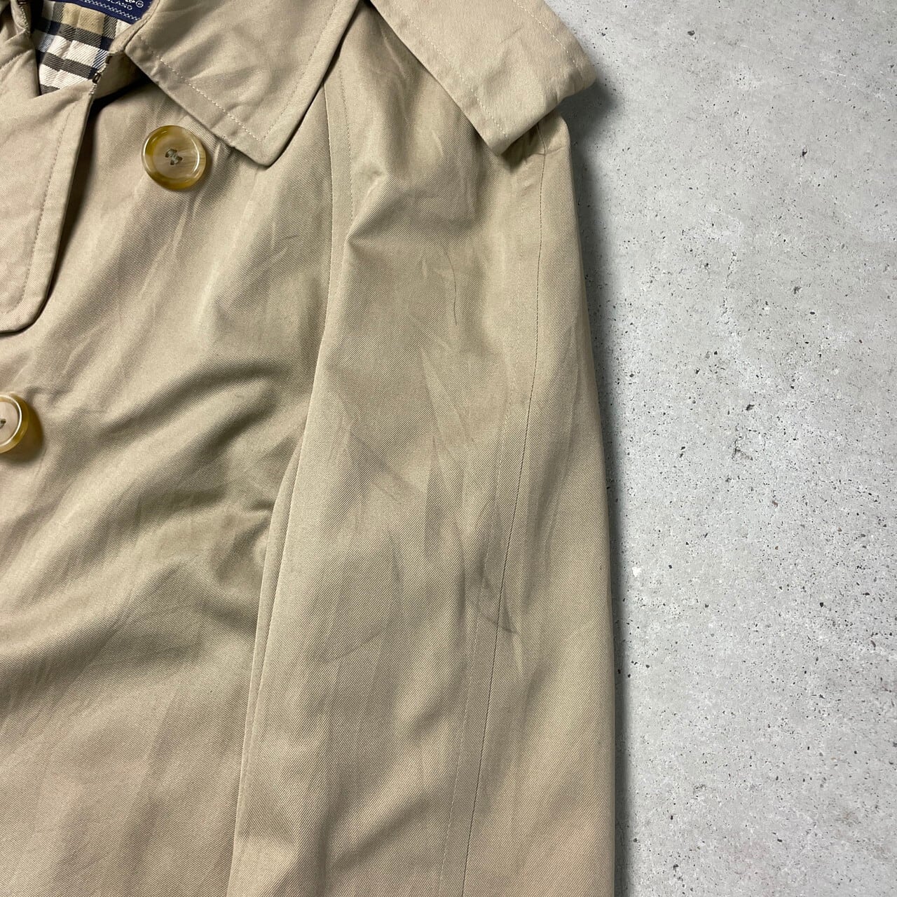 80年代 英国製 Burberrys' バーバリー トレンチコート ノバチェック