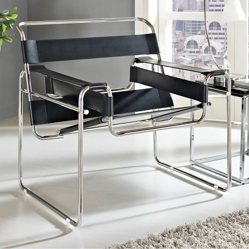 マルセル・ブロイヤー ワシリーチェア Wassilly Chairin サドルレザー