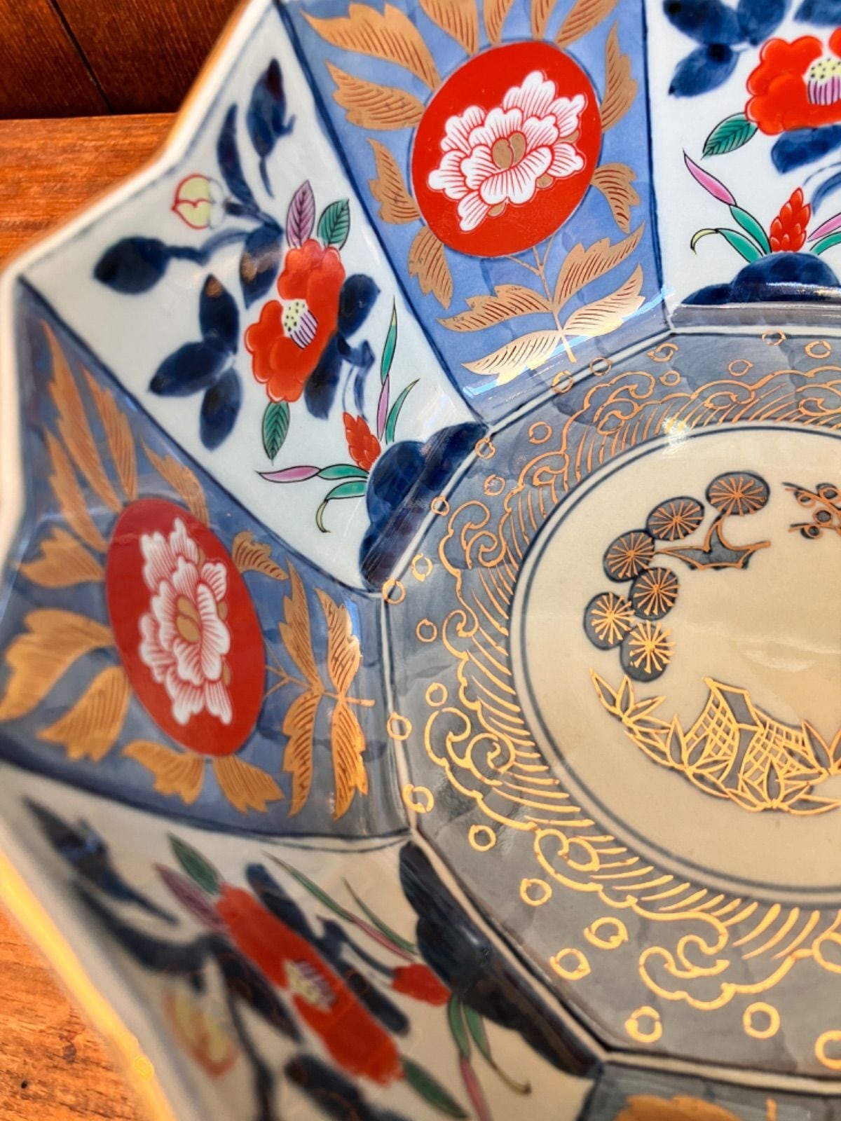 林九郎窯】波佐見焼 内外椿花紋 剣先鉢 | 若林陶器