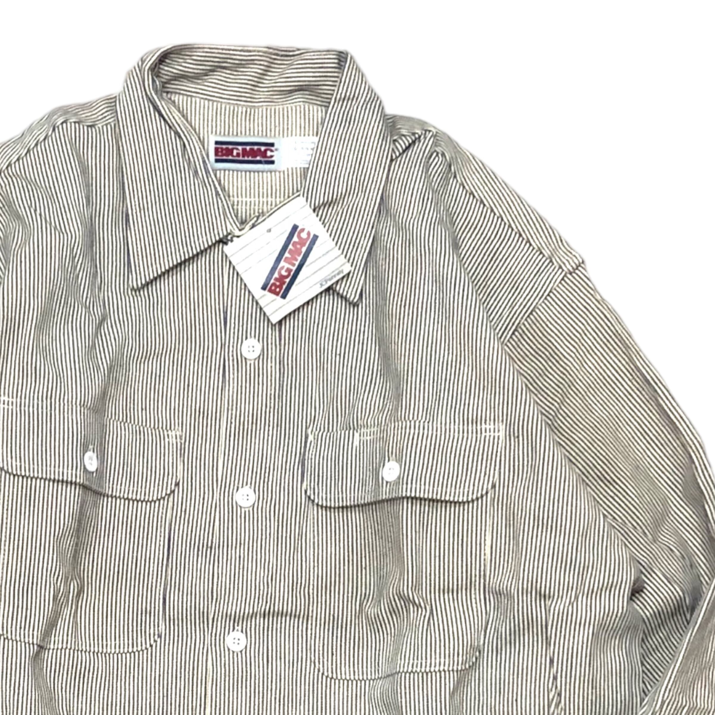 BIGMAC】ビッグマック ヒッコリーストライプ ワークシャツ DEADSTOCK | S.O