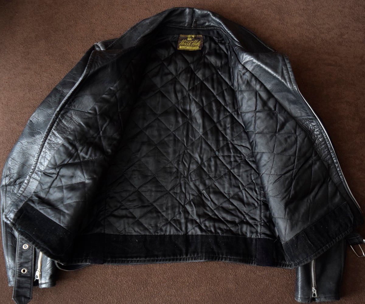 50s HORSEHIDE DOUBLE RIDERS | SECOND TIME GLORY | ヴィンテージ