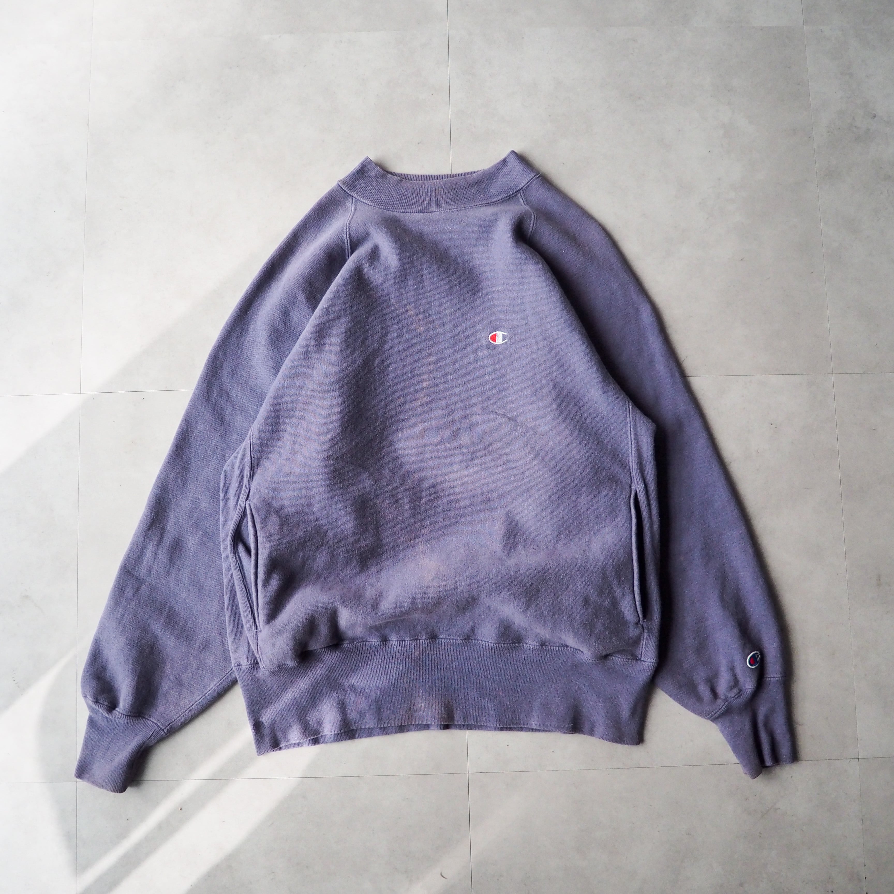 90s “Champion” REVERSE WEAVE L モックネック ポケット付 ラグラン