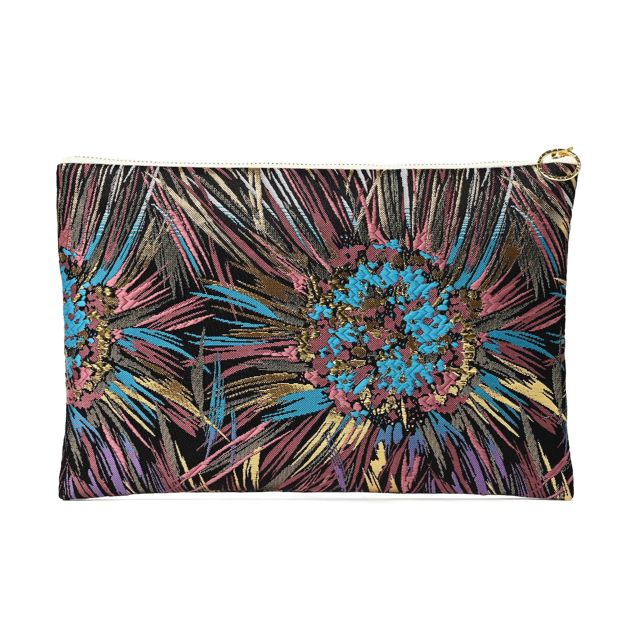 西陣織ミニクラッチバッグ HANABI / NMC15 | Tomorrow Fabric