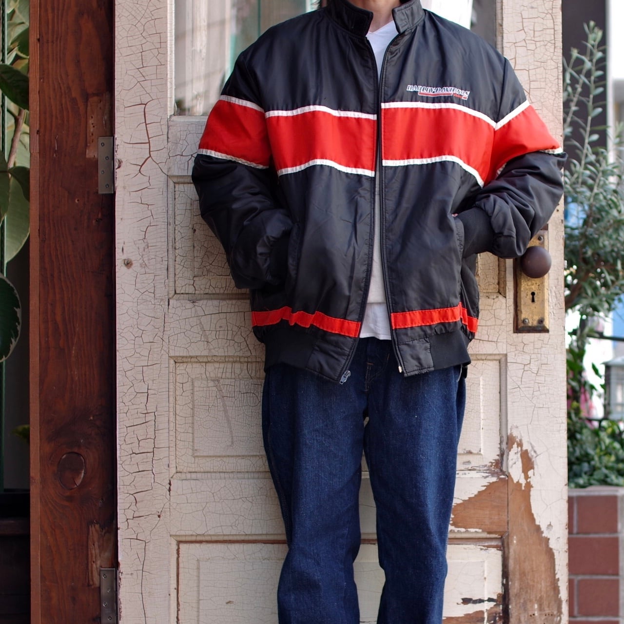 Harley Davidson Nylon Racing Jacket / ハーレーダビットソン