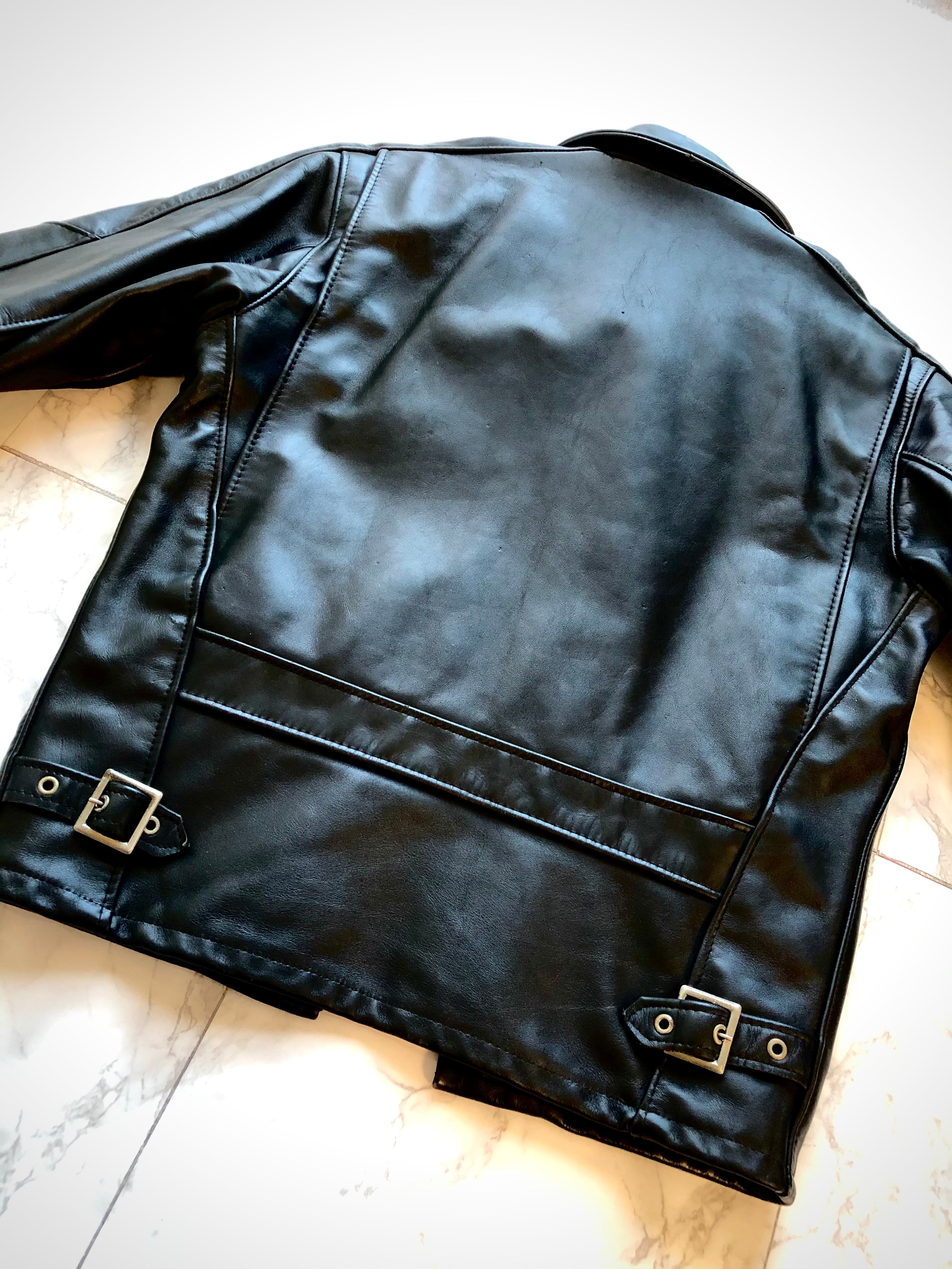 80s〜 MADE IN USA SCHOTT NYC LEATHER SINGLE RIDERS JACKET 441 or
