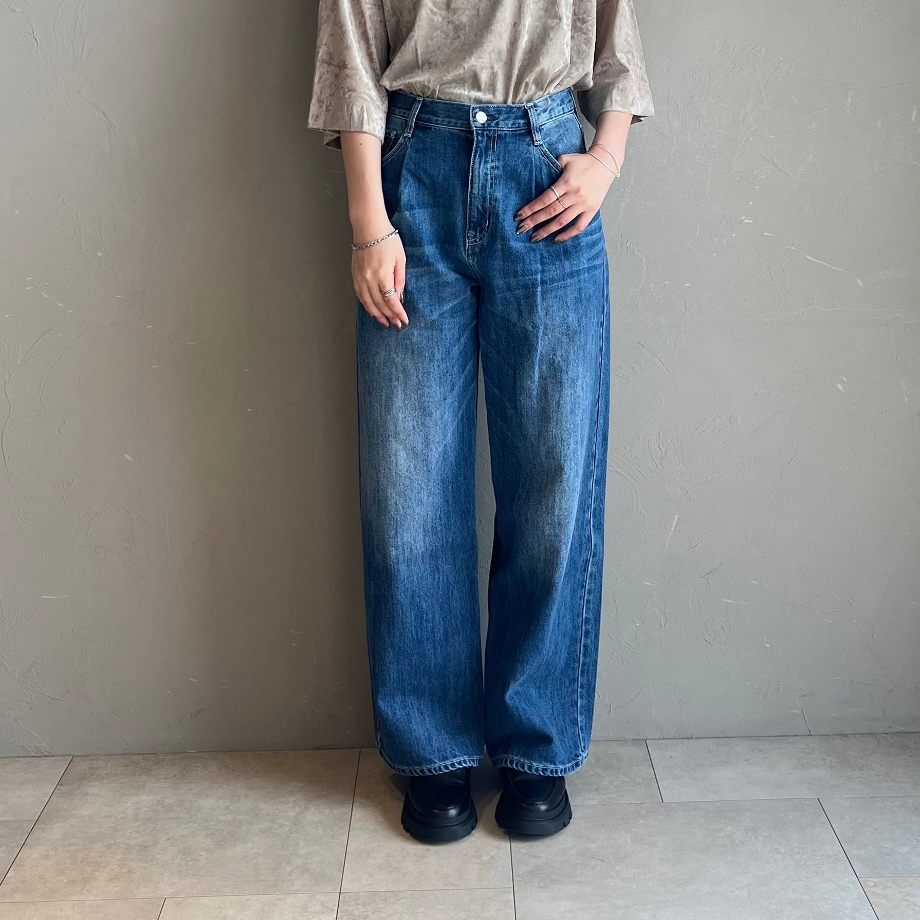 cafune; 】タックバギーデニムパンツ | valance 福井｜レディース