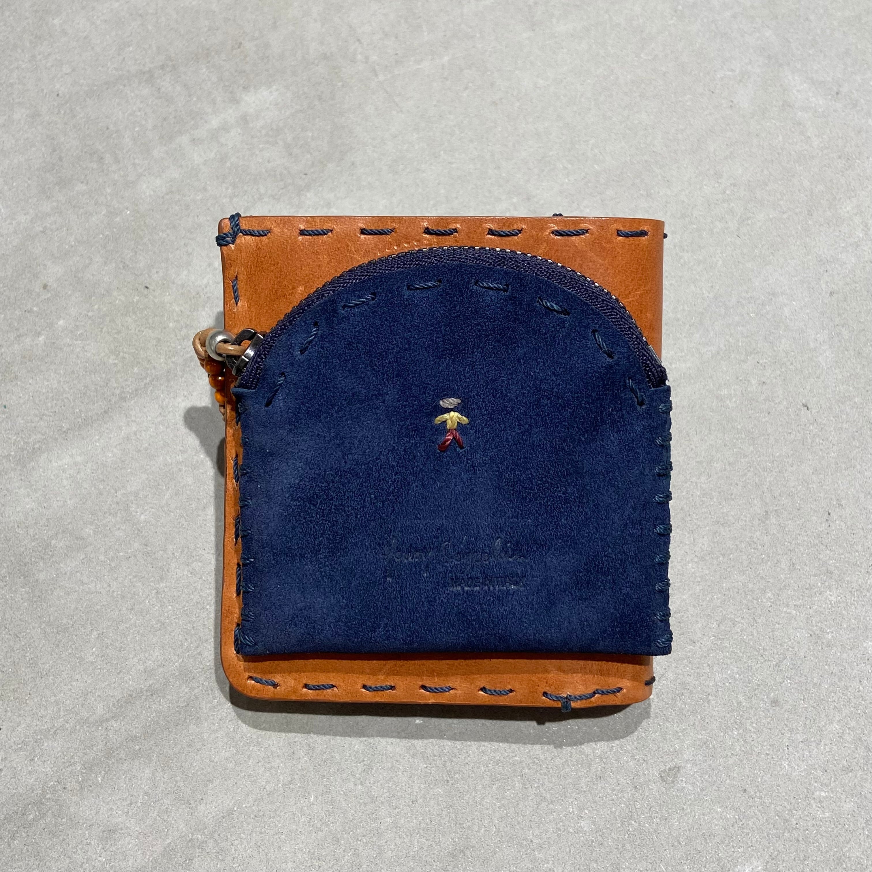 HENRY BEGUELIN / NEW CAMBODIA / CUOIO+CAMOSCIOミニ財布 折財布