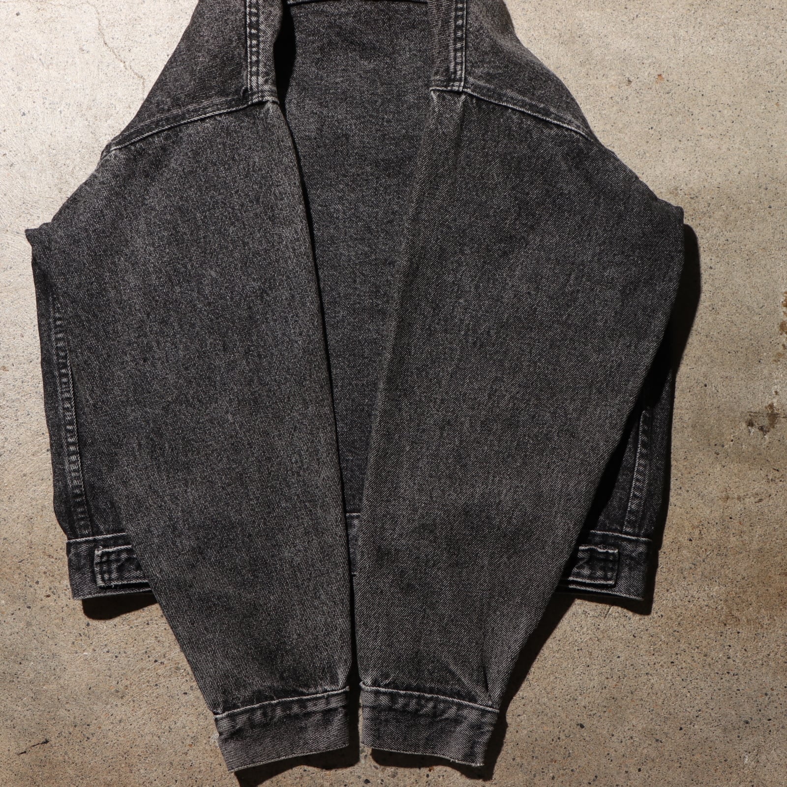 美品 M Levi's 70507 USA 先染め ブラックデニムジャケット 黒 99年