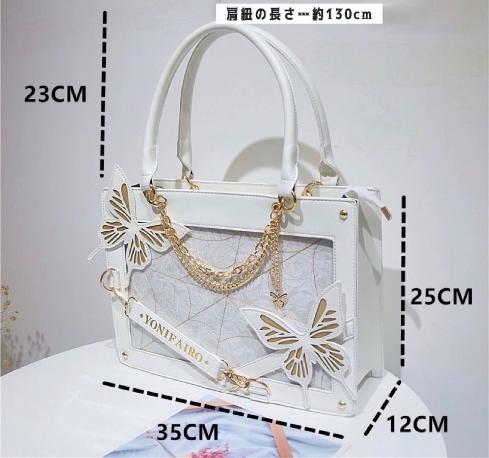 ロリータ 蝶々 ショルダーバッグ 2way 痛バッグ 推しバッグ 5color