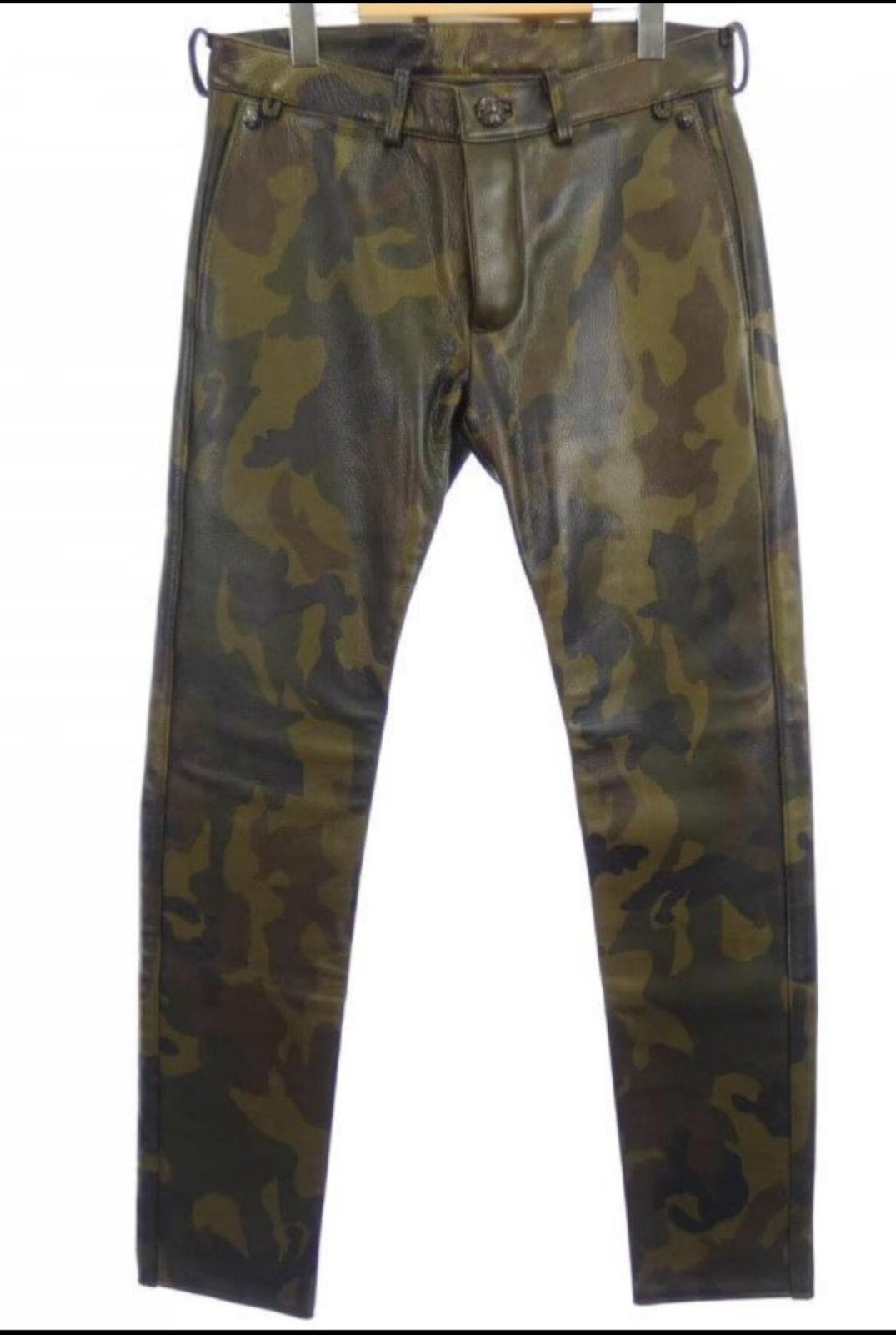 CHROME HEARTS クロムハーツ カモフラージュ 迷彩柄 レザーパンツ