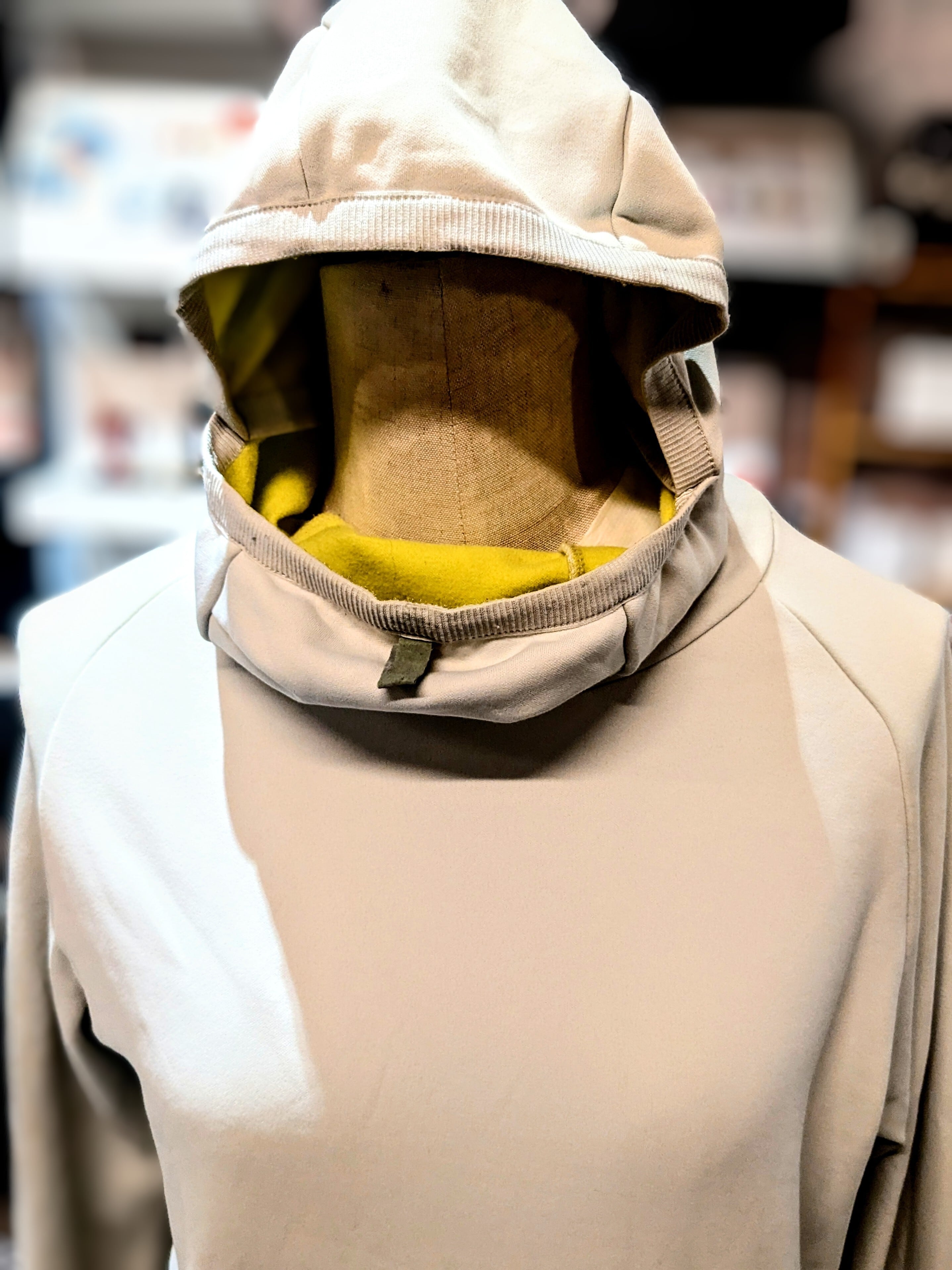 フルフェイスパーカー WHITE/ YELLOW S SIZE CCP 美品 | 風と地の吾