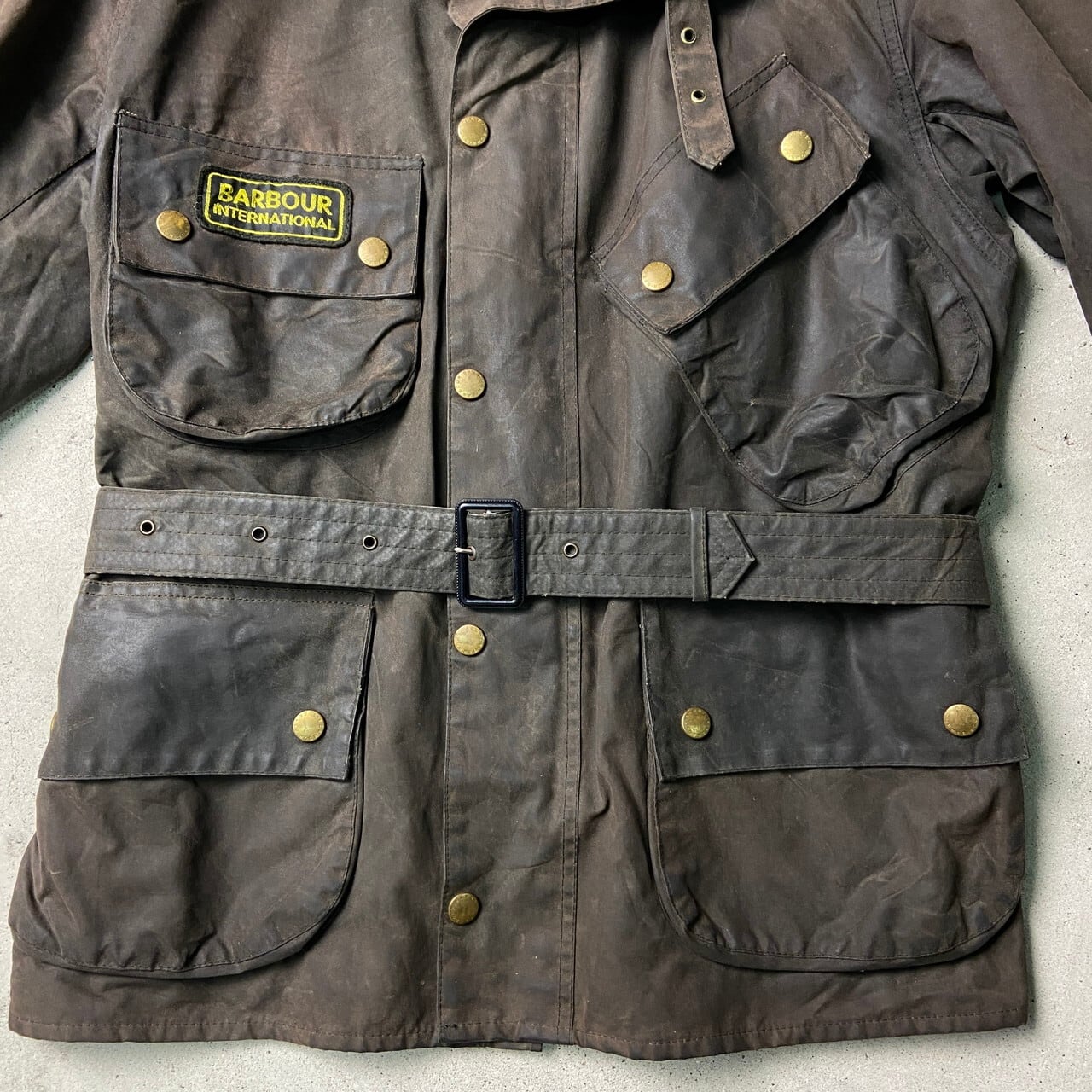 97年製 90年代 英国製 Barbour INTERNATIONAL SUIT バブアー
