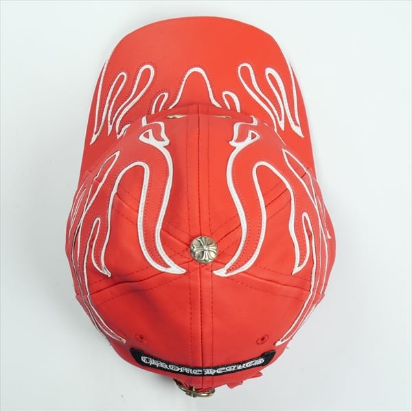 Size【フリー】 CHROME HEARTS クロム・ハーツ LEATHER FLAME CAP RED