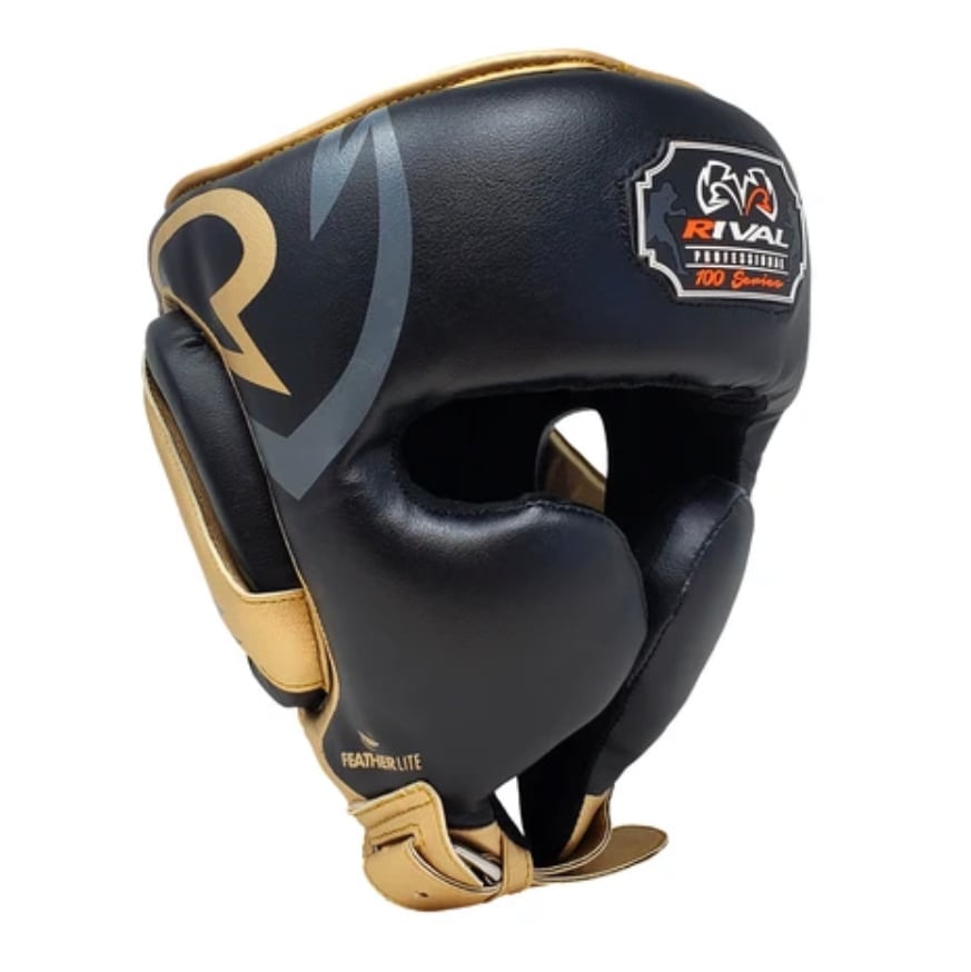 RIVALライバルRHG100プロフェッショナルヘッドギア ブラック/ゴールド