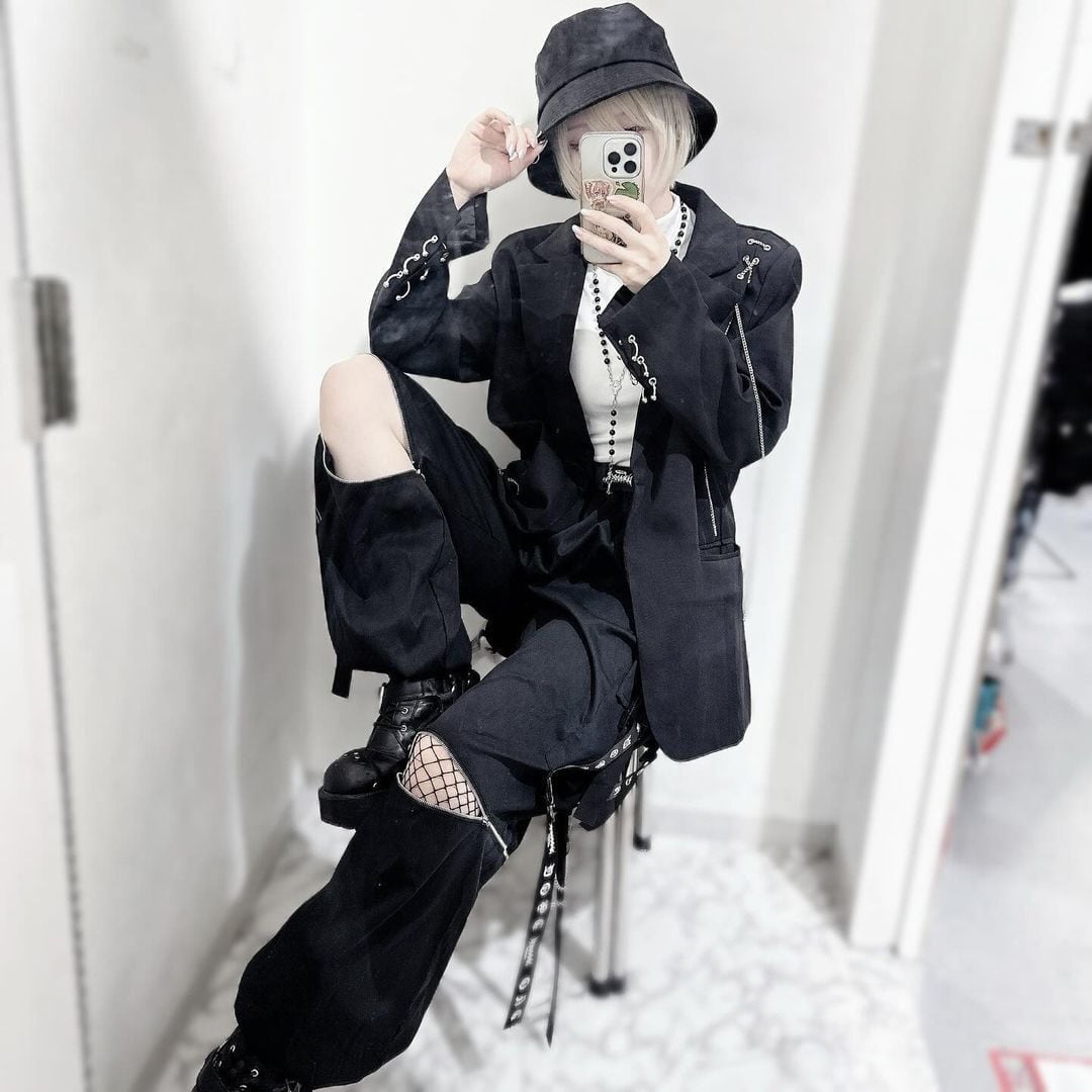 アシンメトリーチェーン テーラードジャケット | VOLCAN&APHRODITE