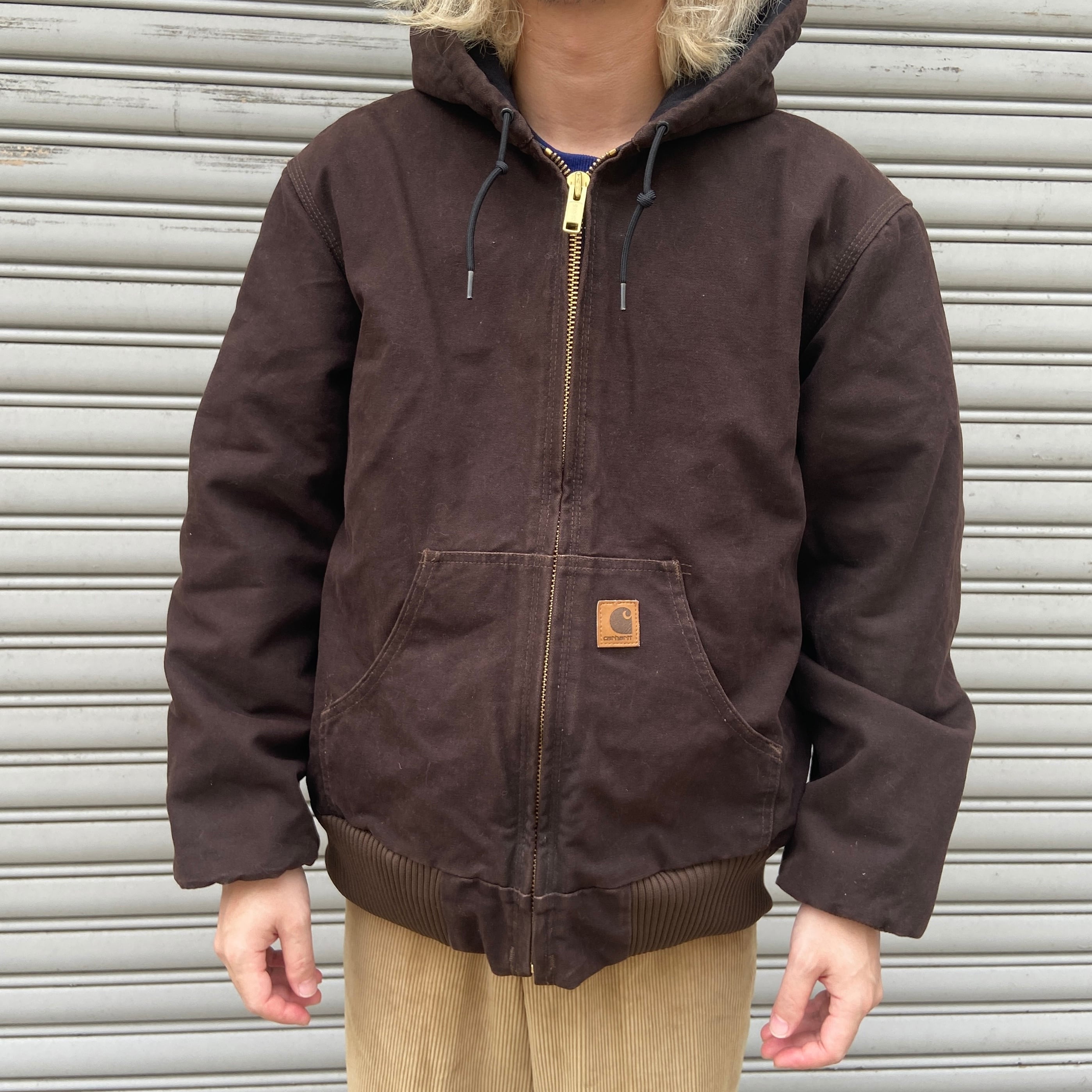 carhartt】00s カーハート ブラウンアクティブジャケット Mサイズ