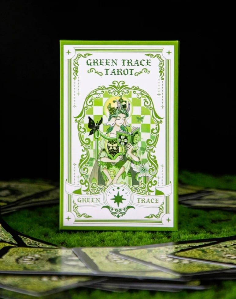 約1〜3 日以内の発送お手続き】GREEN TRACE TAROT DECK ◇ 愚者の