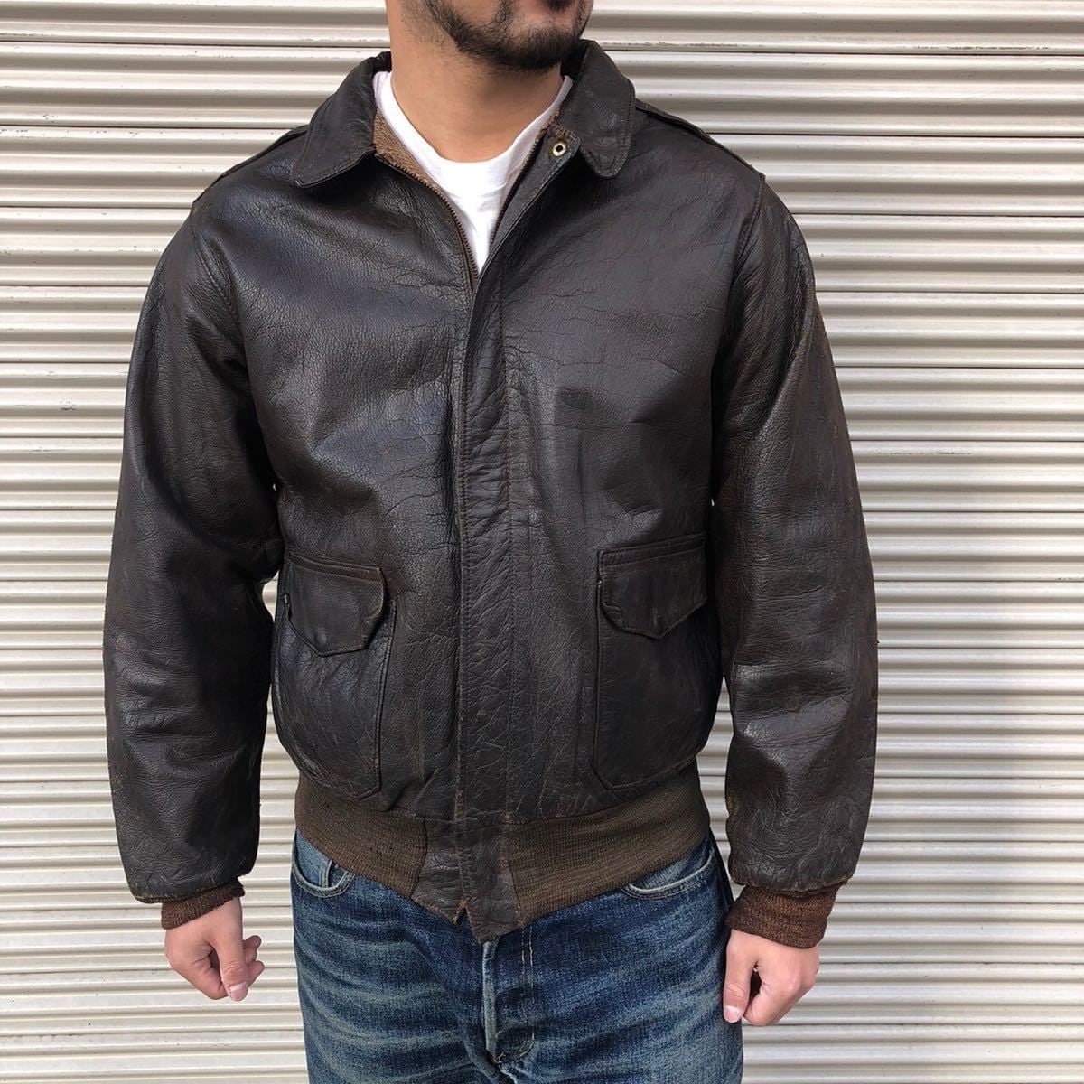 VINTAGE 90S vintage ピッグスキン ジャケット メンズS 黒 モード 古着