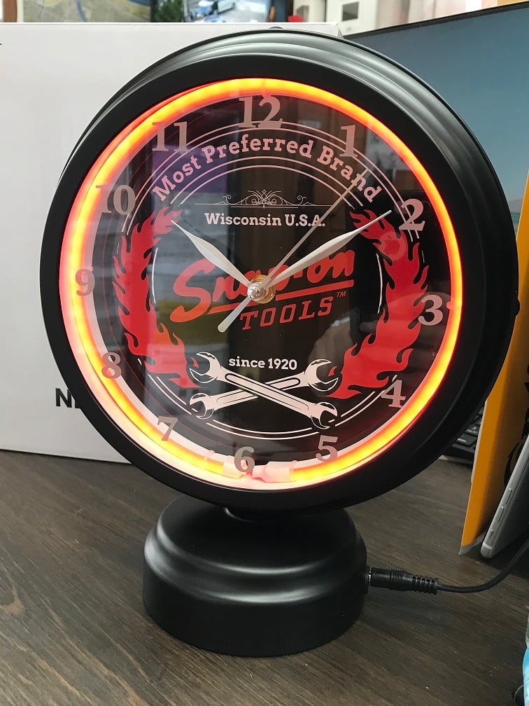 snap-on LED NEON CLOCK 数量限定 レア商品 スナップオン | キャンプ