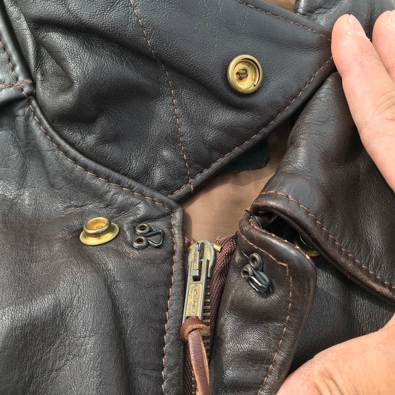 80's SCHOTT ショット A-2 レザーフライトジャケット 30-1415 ブラウン