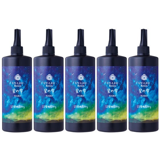 パジコ UV LED レジン液 星の雫 ハードタイプ 500g 5本セット 大容量