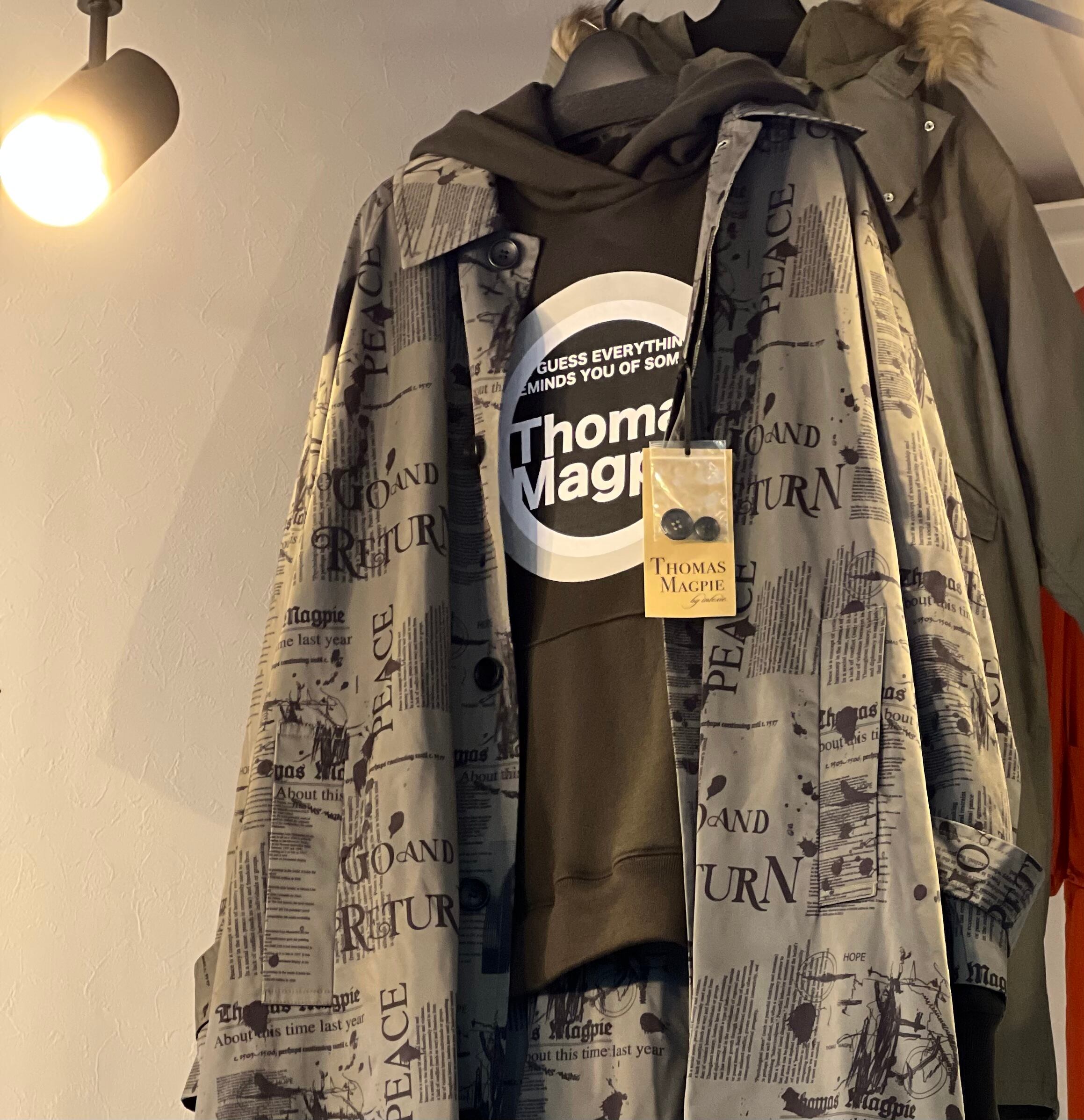 thomas magpie】print sweat Parker（2214834） | LARACROFT