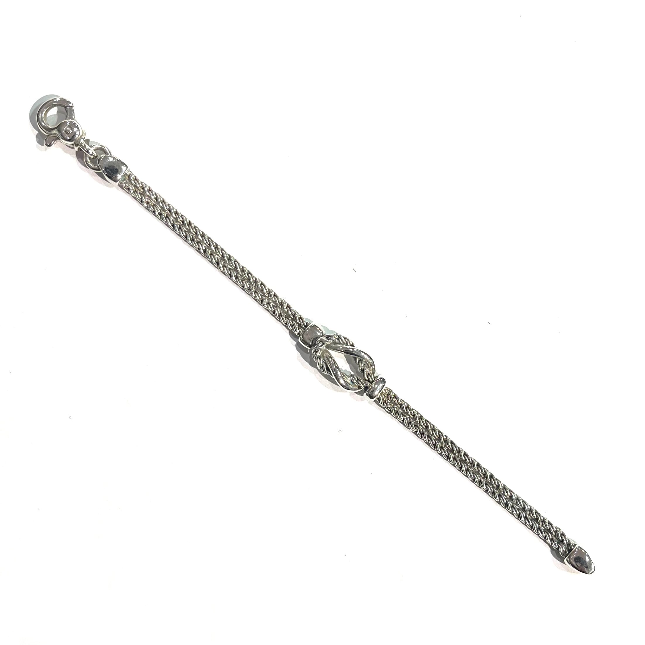 TIFFANY&CO.】1975ツイストノット ブレスレット／シルバー925／2連