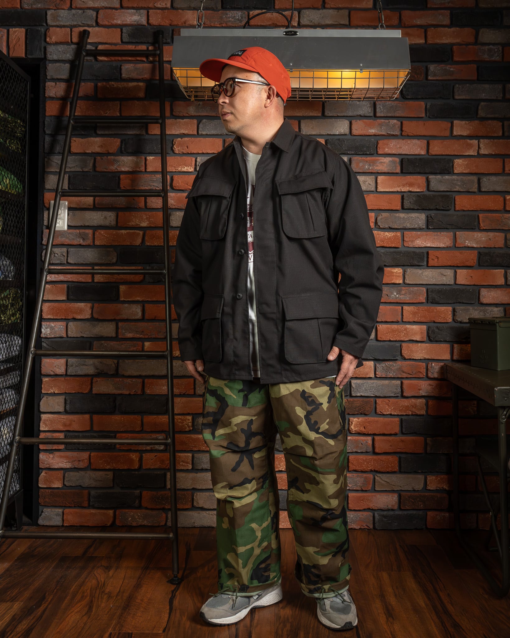DEADSTOCK】US Army Jungle Fatigue Jacket Black Commercial Model