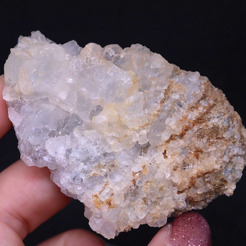 福島県産 蛍石 & 水晶 フローライト クォーツ 68g FL481 原石 鉱物