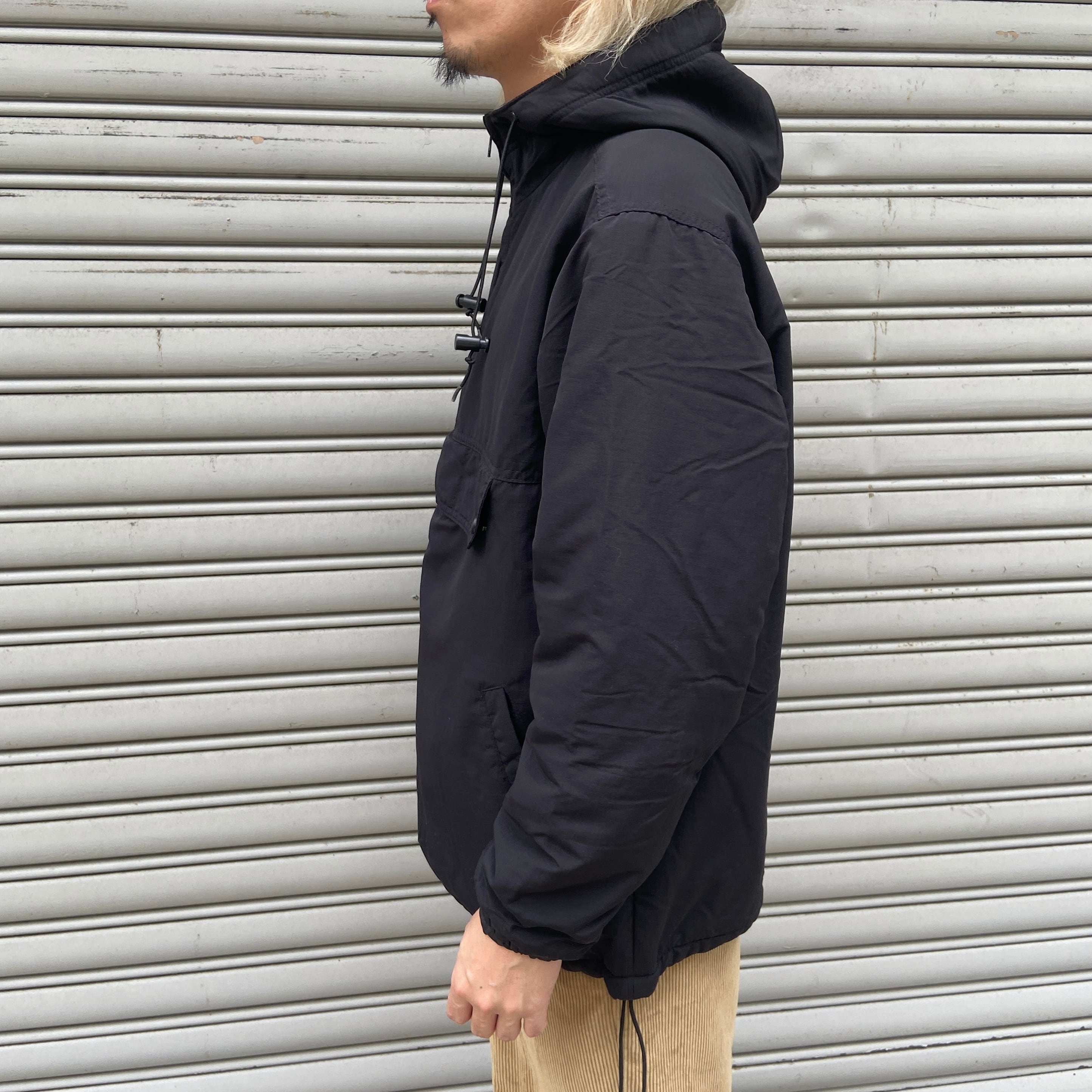 90s J.CREW ジェイクルー アノラックパーカー ナイロン ブラック XS